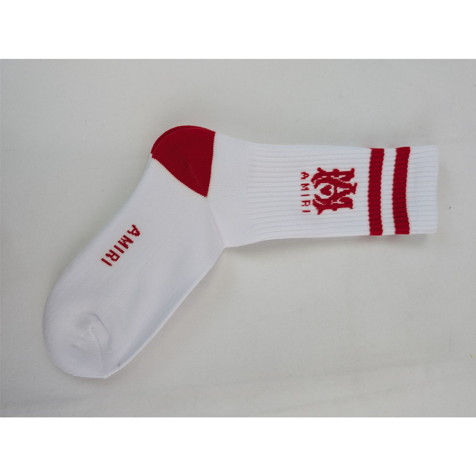 Amiri o1rshd1 Size: 41-42 / MA Tube Socks in White / Red Size ONE SIZE - 5 Thumbnail