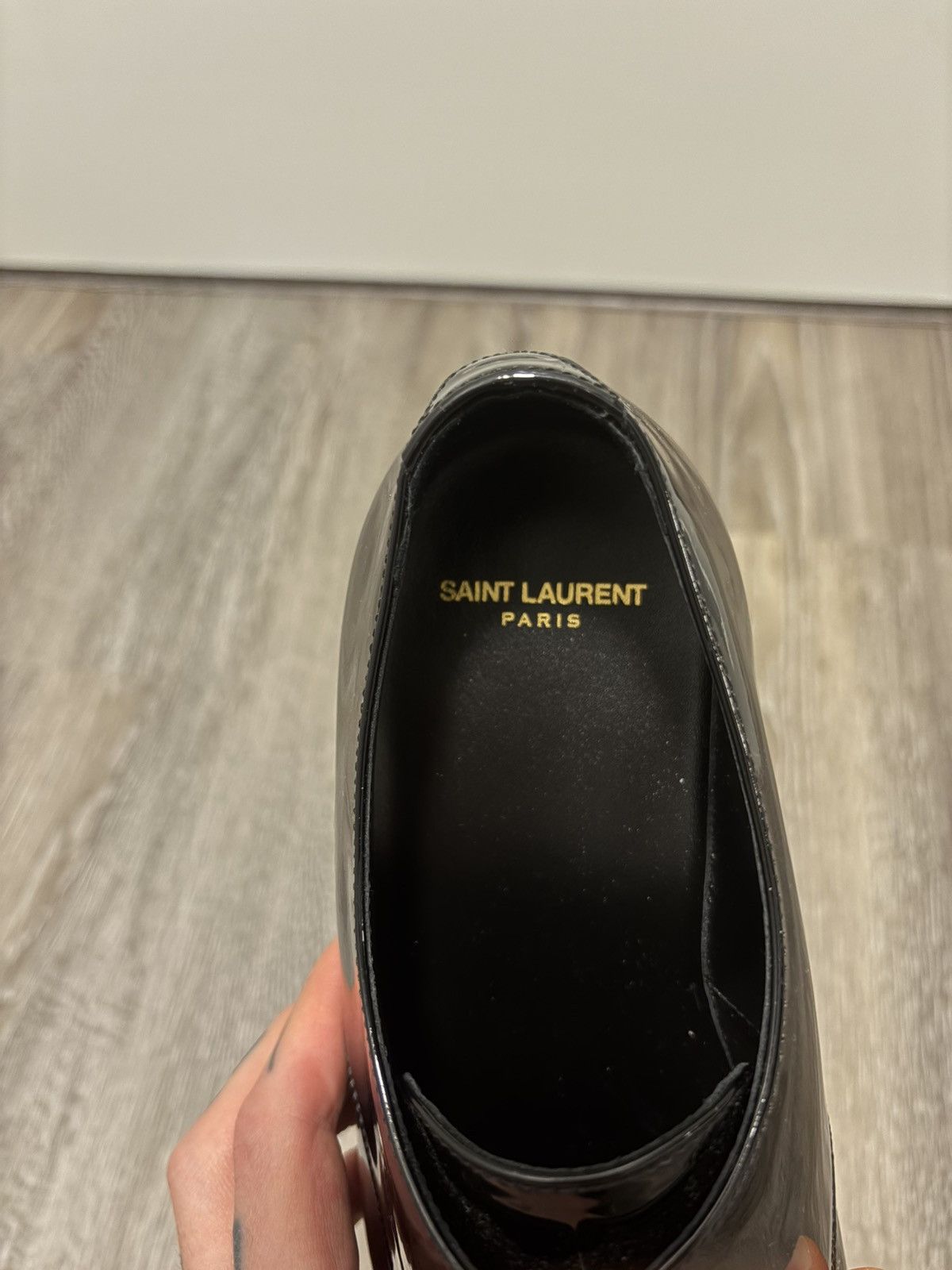 Saint Laurent Paris Saint Laurent Paris Patent leather derbies size 41 Size US 8 / EU 41 - 6 Thumbnail