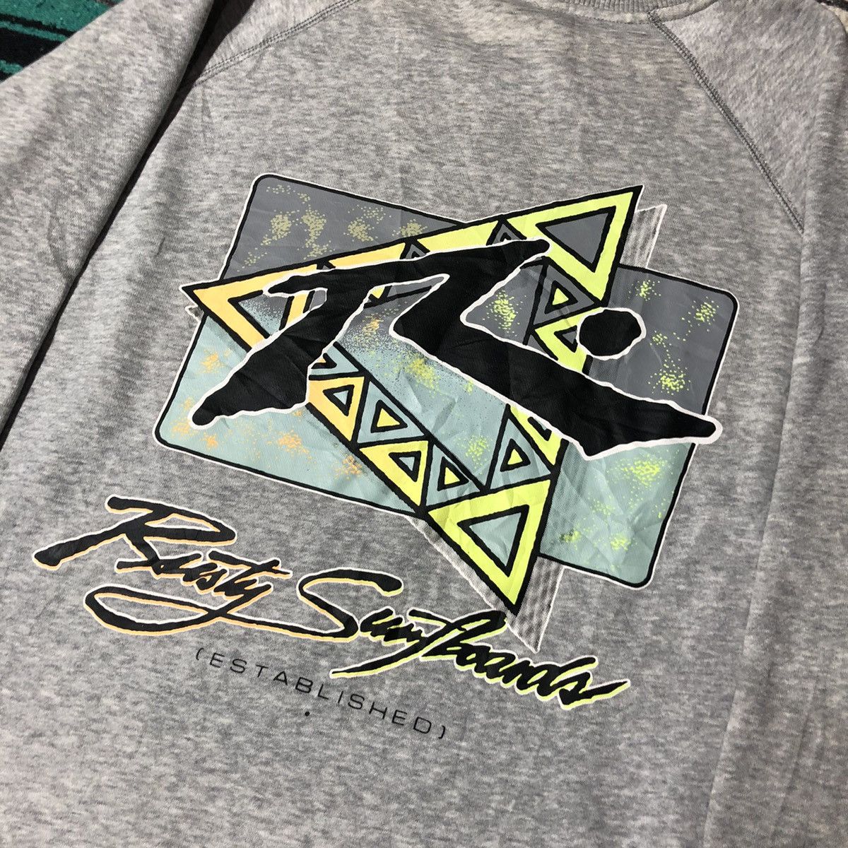 Rusty × Vintage Vintage Rusty Grey Sweatshirt Size US L / EU 52-54 / 3 - 3 Thumbnail