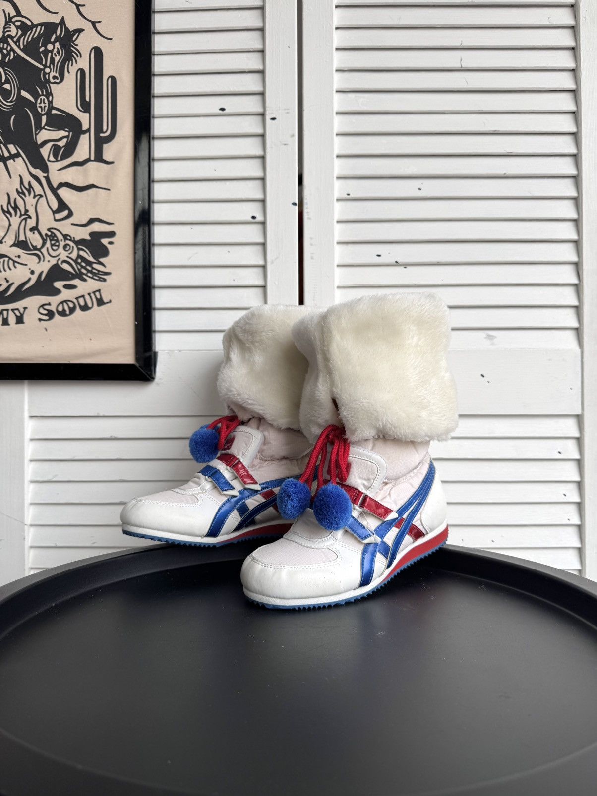 Asics Vintage ASICS Onitsuka Tiger Fur Snow Ski Boots High Y2K Size US 4 / IT 34 - 2 Thumbnail