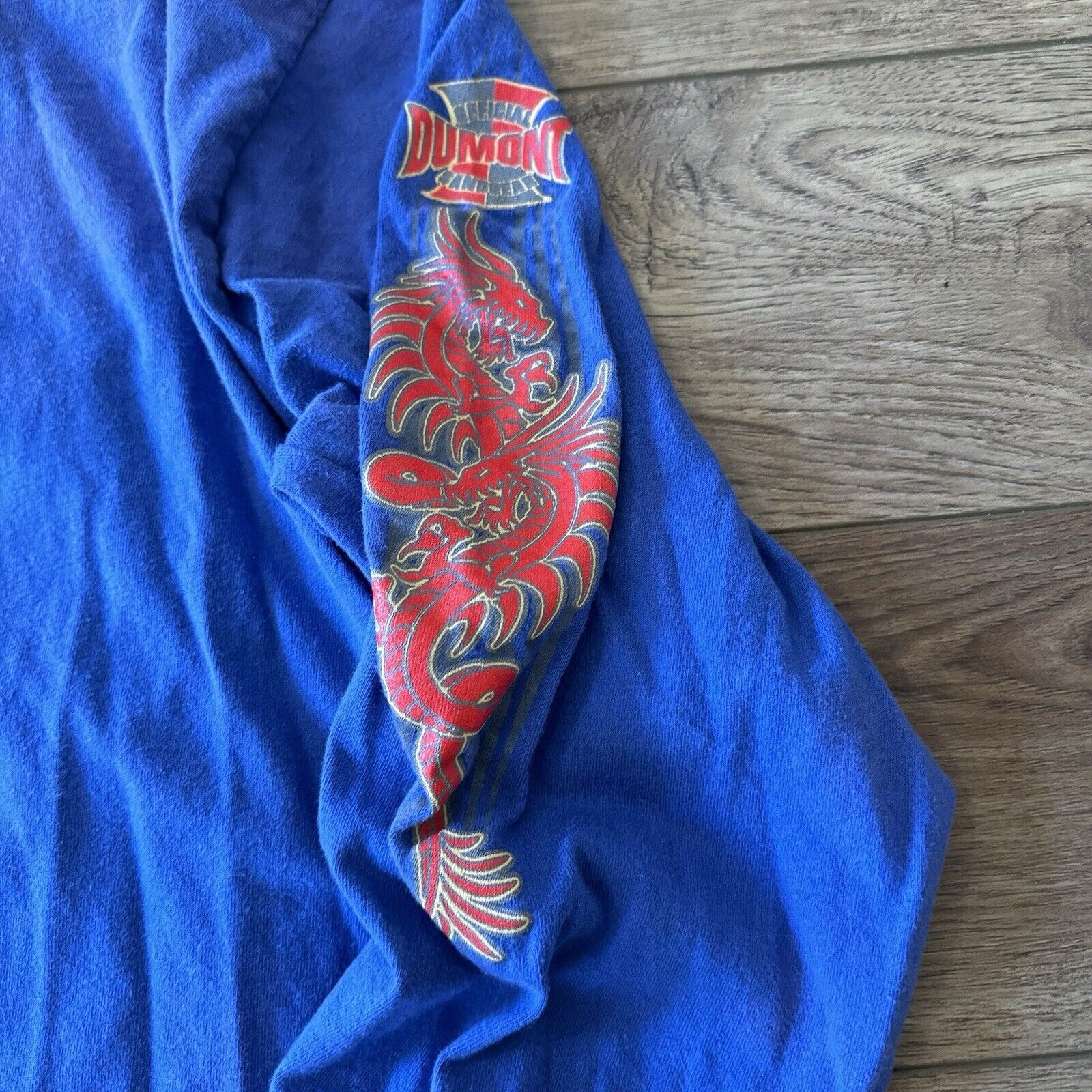 Hanes Vintage Sand Dragon Dirt Dunes Motocross Blue Long Sleeve Size US XL / EU 56 / 4 - 3 Thumbnail