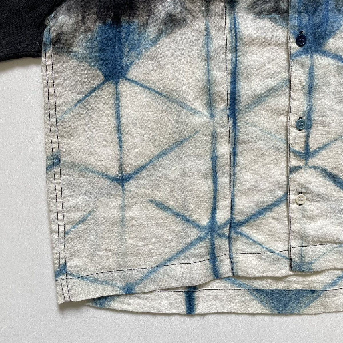 Story Mfg. ‘Peace Tie Dye Print’ Linen Shirt Size US M / EU 48-50 / 2 - 9 Thumbnail