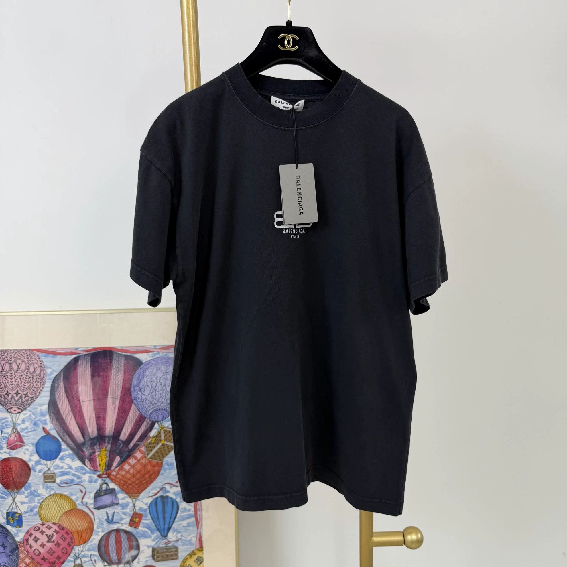 Balenciaga Balenciaga Black Logo TEE S Size US S / EU 44-46 / 1 - 1 Thumbnail