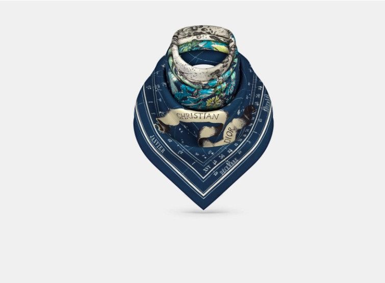 Dior o1w1db10325 Size: OS / 15ZOD Square Scarf in Multicolor Size ONE SIZE - 3 Thumbnail