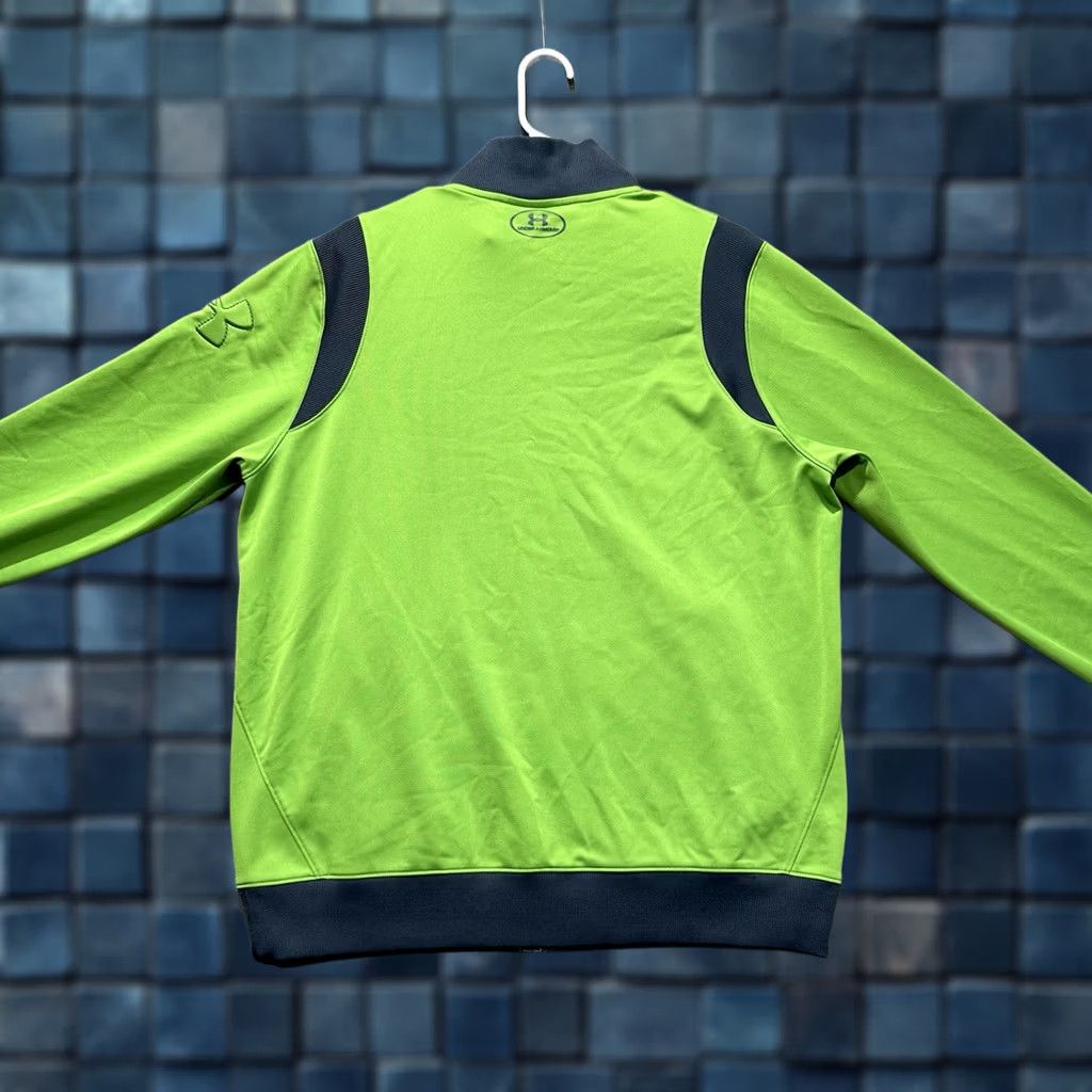Under Armour Under Armour Track Jacket Mens XL Green Full Zip Windbreaker Casual Running & Jogging Womens? Size US XL / EU 56 / 4 - 1 Thumbnail