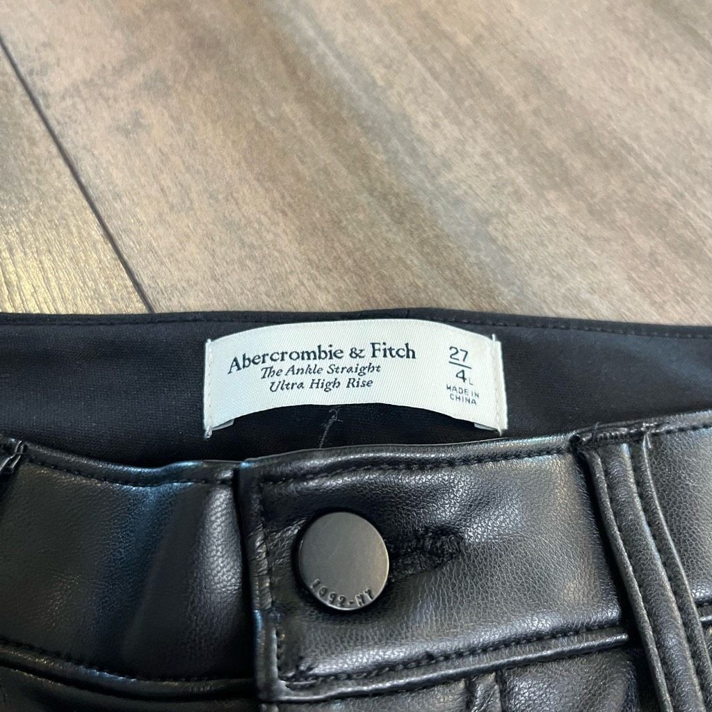 Abercrombie & Fitch Abercrombie & Fitch The Ankle Straight Ultra High Rise Faux Size 27" / US 4 / IT 40 - 4 Thumbnail