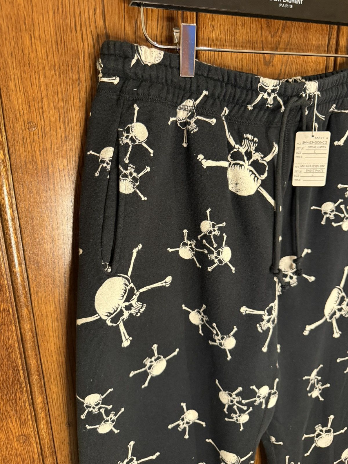 Saint Michael Saint Mxxxxxx skull black logo joggers sweatpants Michael L Size US 34 / EU 50 - 12 Thumbnail