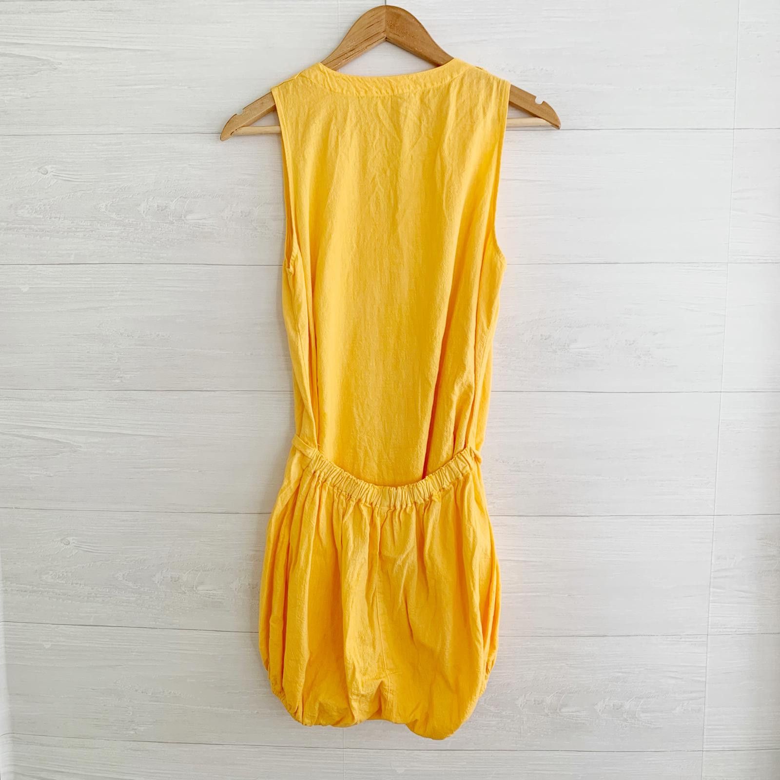 Other Vintage Apricot Orange v-neck sleeveless romper playsuit L Size 36" / US 14 / IT 50 - 5 Thumbnail