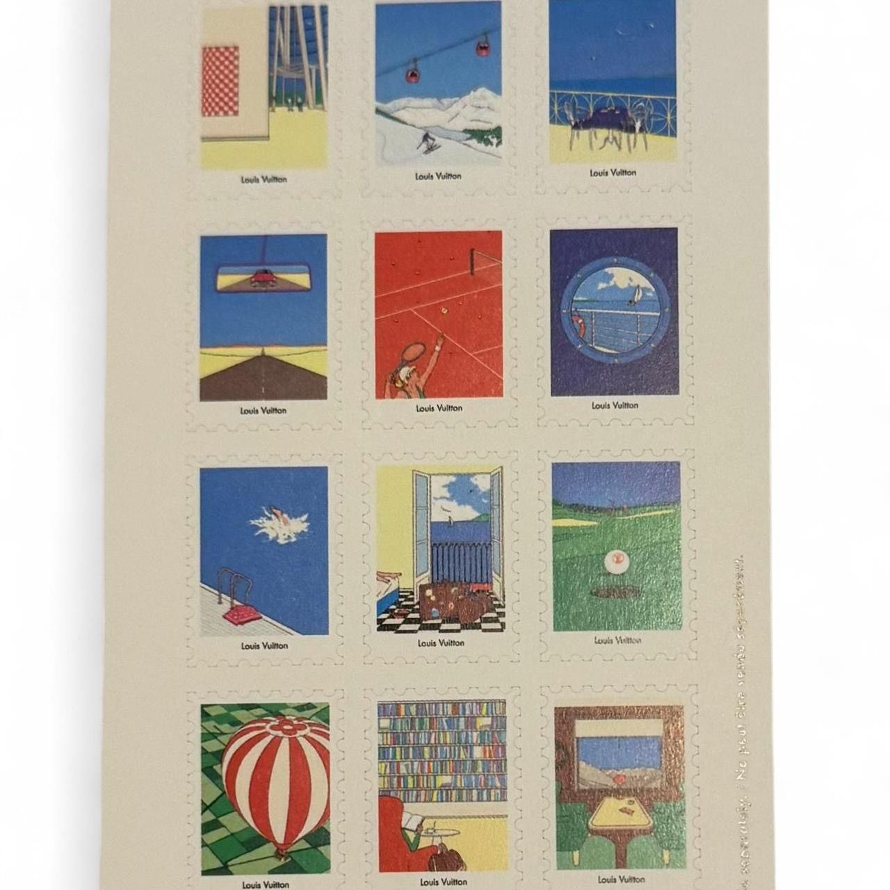 Louis Vuitton Louis Vuitton "Mail Stamps" Sticker Sheet 2026 Size ONE SIZE - 1 Thumbnail