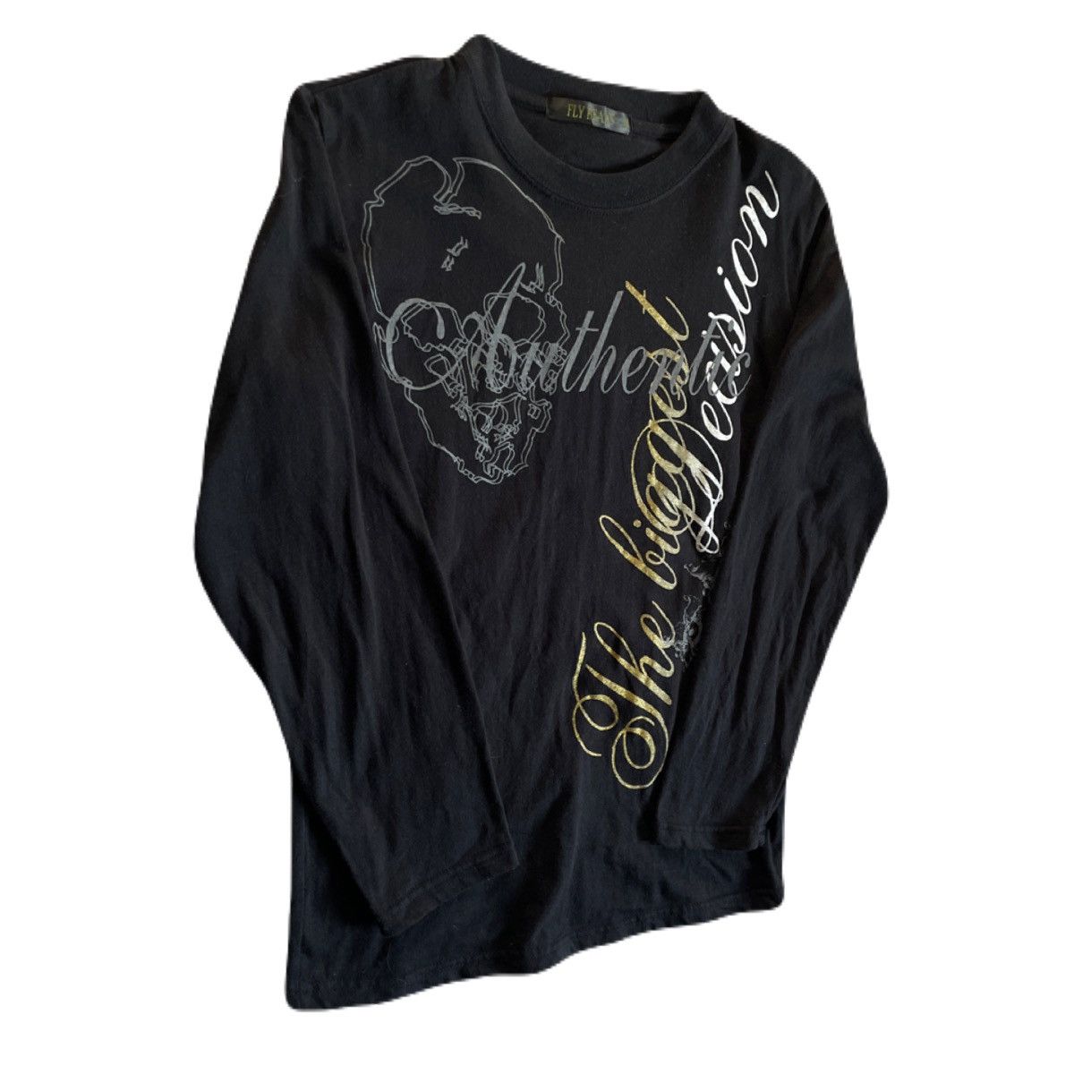 If Six Was Nine 2000s Japanese archive Vkei Glitter Skull Long Sleeve tee Size US XS / EU 42 / 0 - 3 Thumbnail