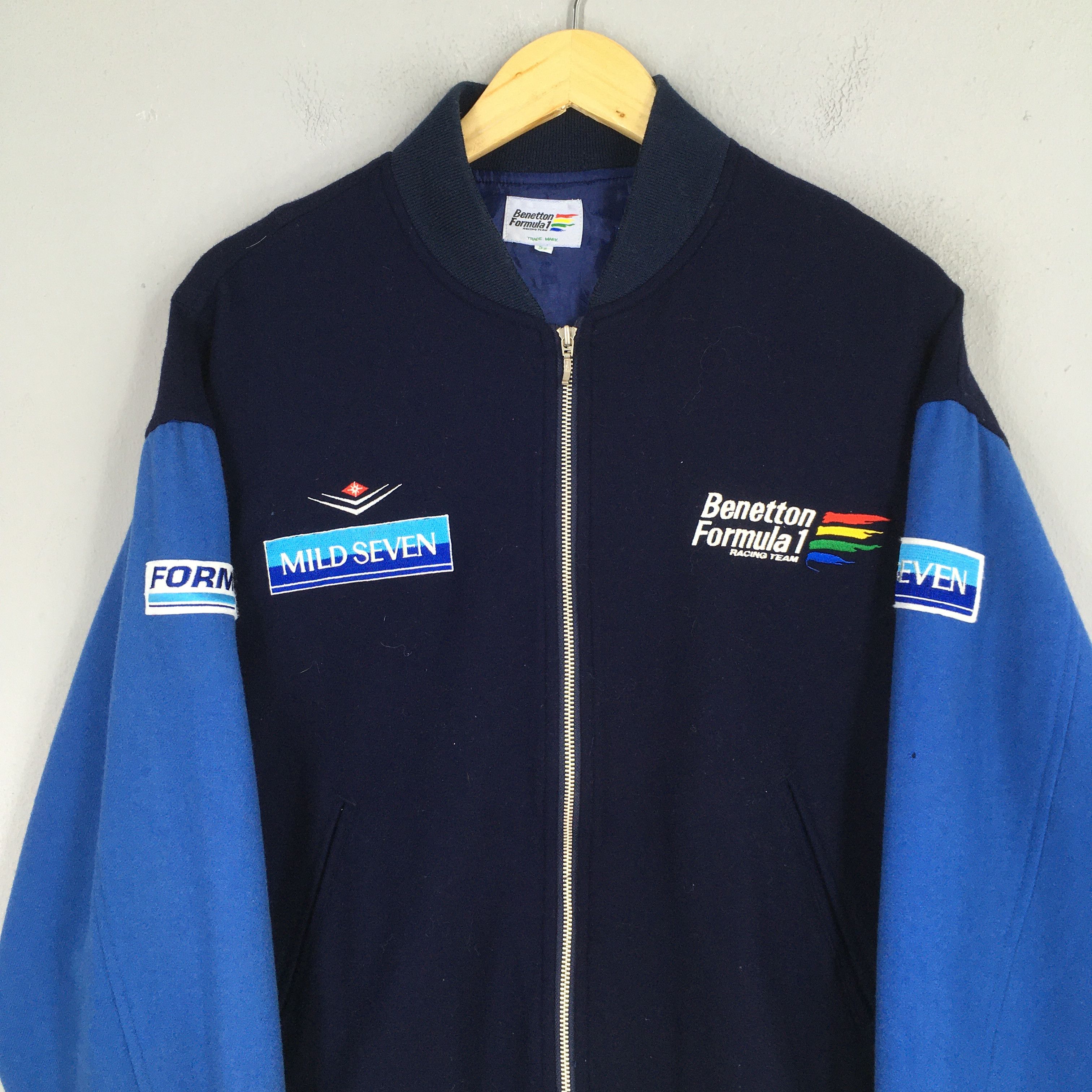 Benetton Vintage Benetton Mild Seven Formula 1 Embroidery Jacket XL Size US XL / EU 56 / 4 - 2 Thumbnail