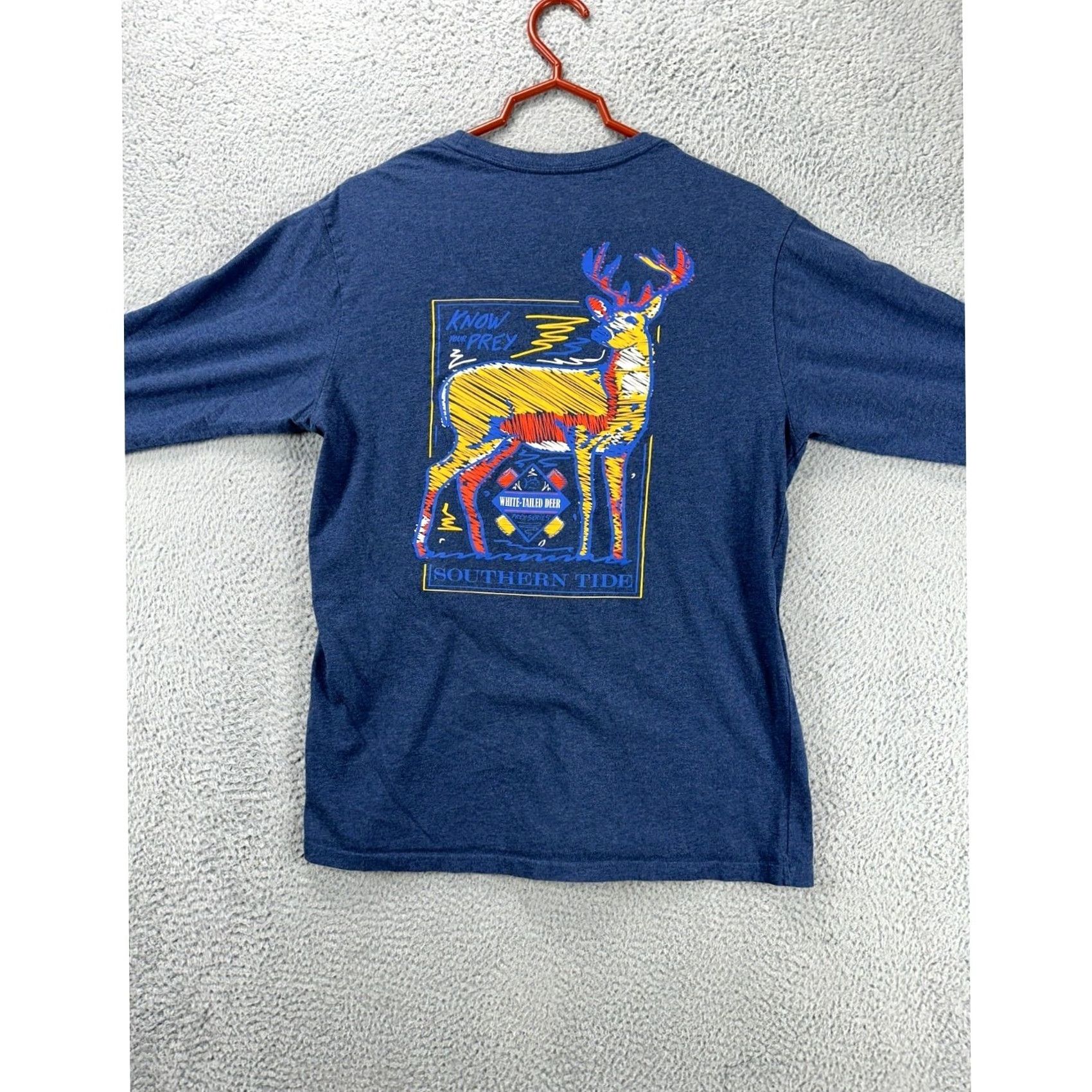 Southern Tide Southern Tide T-Shirt Long Sleeve Graphic Print Logo Mens Medium Blue Size US M / EU 48-50 / 2 - 3 Thumbnail