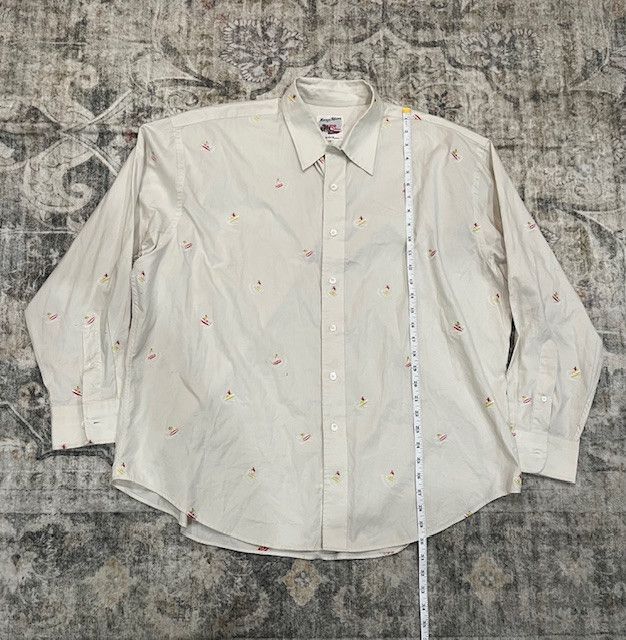 Maison Kitsune Maison Kitsuné Embroidered Oxford Button-Down (L) Size US L / EU 52-54 / 3 - 3 Thumbnail
