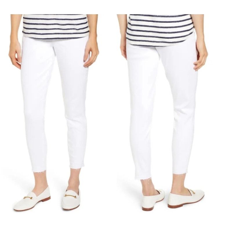 Spanx NWT Spanx High Waisted Distressed Skinny Jeans White Women S Size 27" / US 4 / IT 40 - 1 Thumbnail