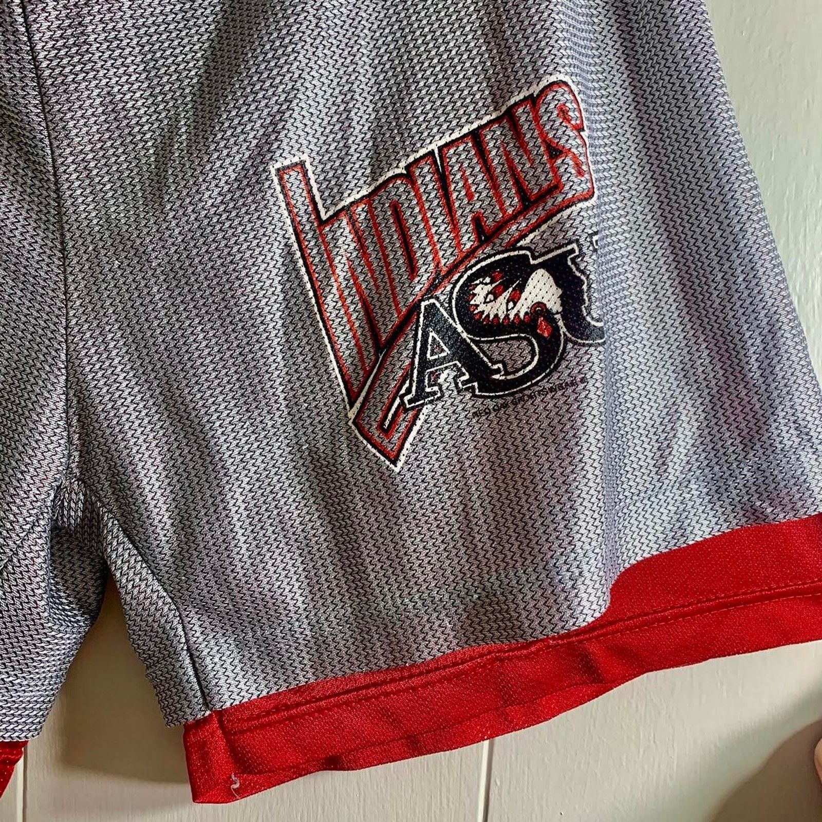 NCAA vintage 90s ASU ARKANSAS STATE INDIANS RED WOLVES gym shorts Size US 32 / EU 48 - 5 Thumbnail
