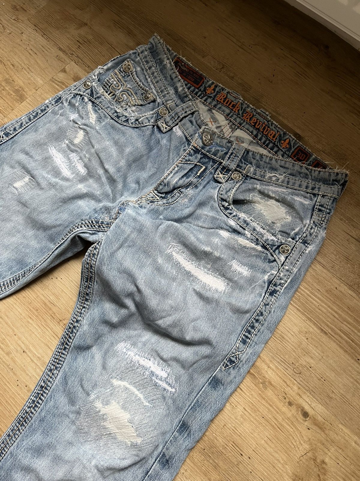 Rock Revival Rock Revial Custom Rework Jeans Size US 30 / EU 46 - 4 Thumbnail