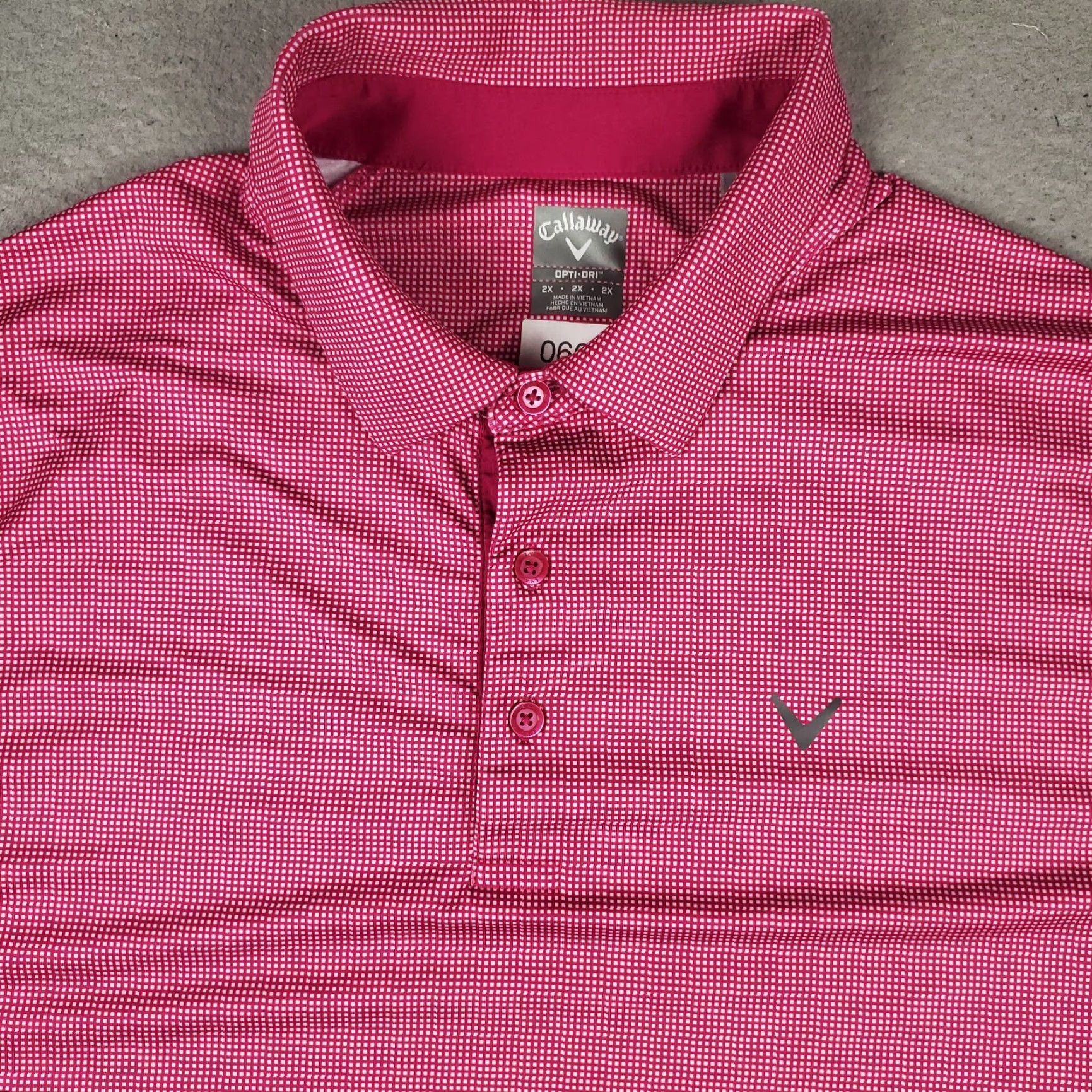 Callaway VINTAGE Callaway Polo Shirt Mens 2X Pink Opti Dri Fit Golf Short Sleeve Size US XXL / EU 58 / 5 - 2 Thumbnail