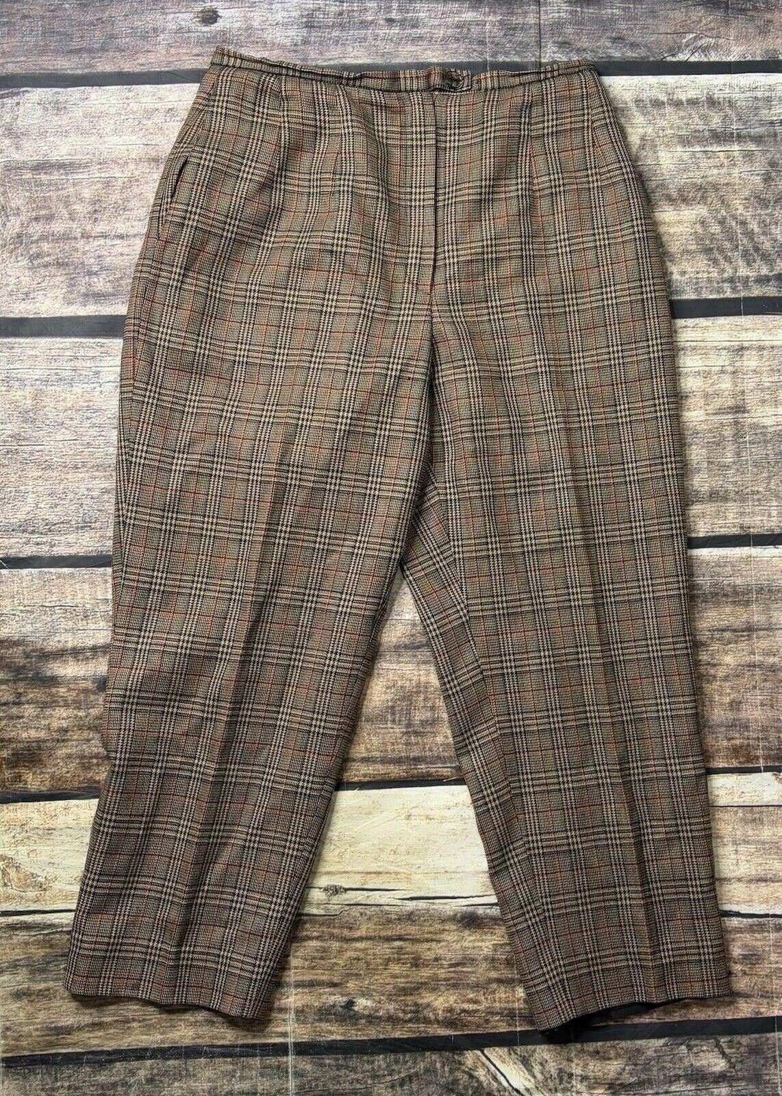 Harve Benard Harve Benard Wool Dress Pants Women's 10 Pleated Russia Size 32" / US 10 / IT 46 - 1 Thumbnail