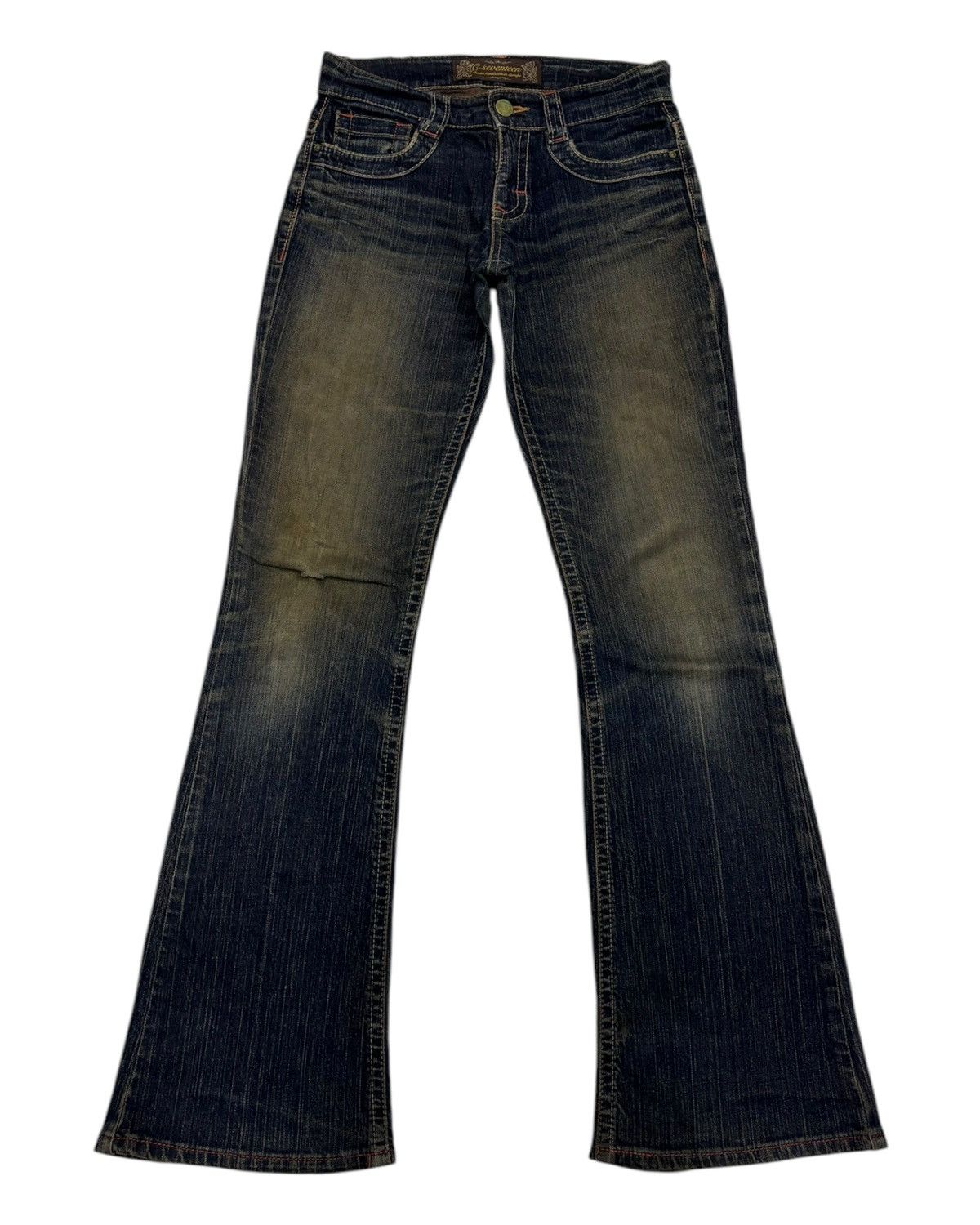 Edwin Flare Jeans C-SEVENTEEN Dark Denim Jean Bootcut Size 29" - 1 Thumbnail