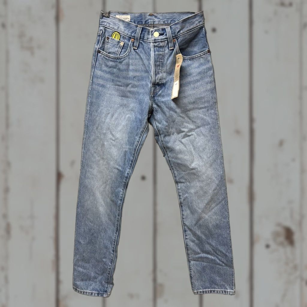 Levi's Levis X Super Mario Bros 501 Denim Jeans NWT Selvedge Button Fly 24x26 Irregular Size 42" / US 20 - 1 Thumbnail