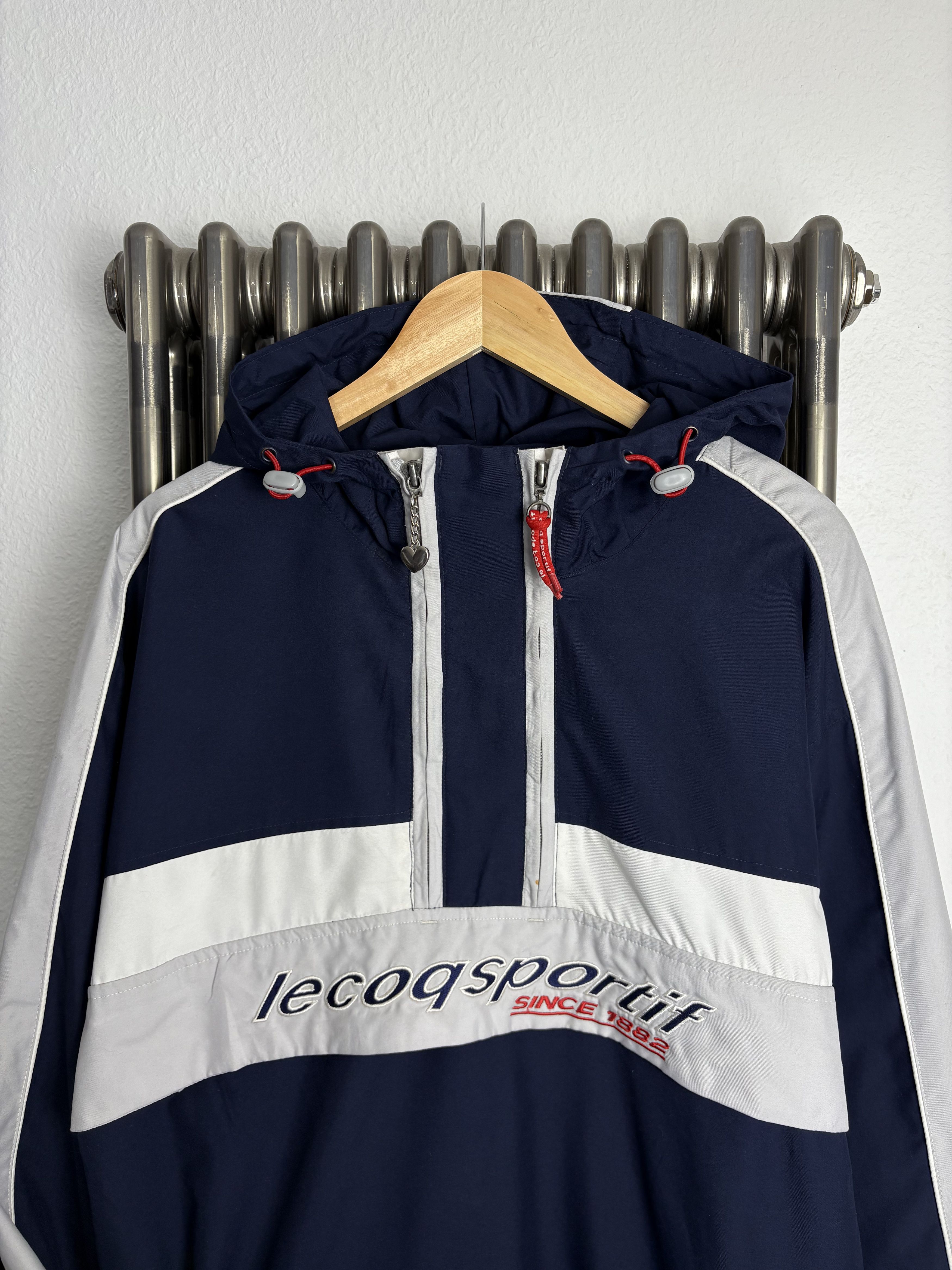 Le Coq Sportif Le Coq Sportif 2000s Navy Double Zip Track Jacket (L) Size US L / EU 52-54 / 3 - 2 Thumbnail
