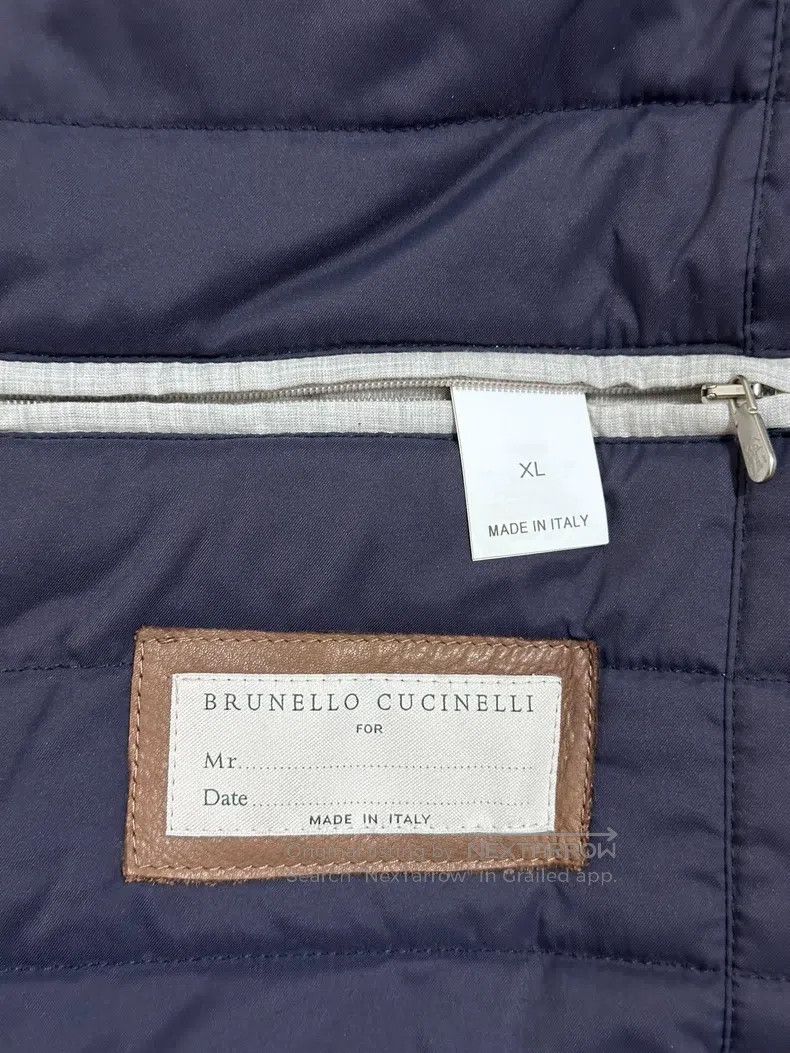 Brunello Cucinelli Brunello Cucinelli Leather Jacket with Thin Cotton Lining Size US XL / EU 56 / 4 - 4 Thumbnail