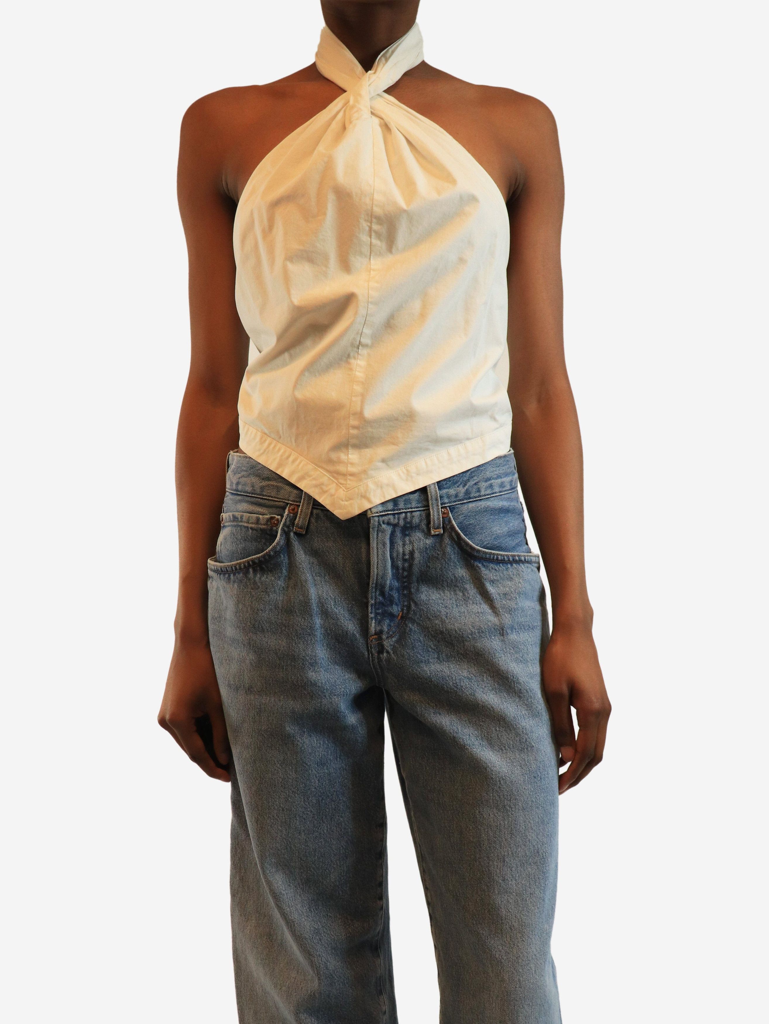 Anine Bing White halter-neck top - XS Size XS / US 0-2 / IT 36-38 - 1 Thumbnail