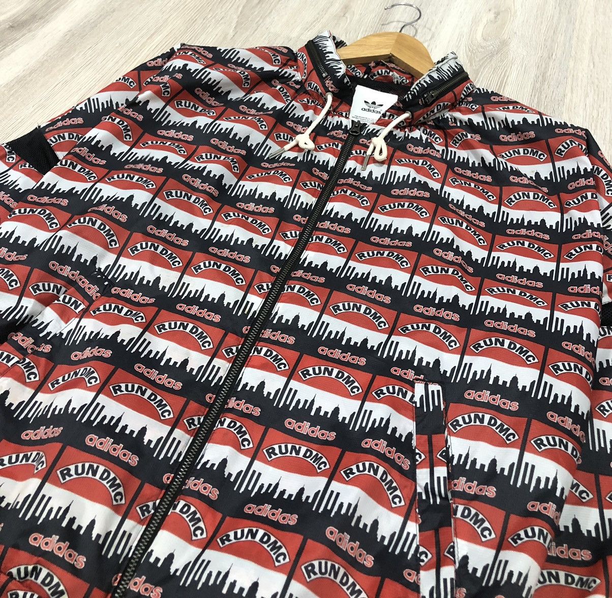 Adidas Adidas RARE VINTAGE RUN DMC ALL OVER PRINT Zipper Jacket Size US M / EU 48-50 / 2 - 9 Thumbnail