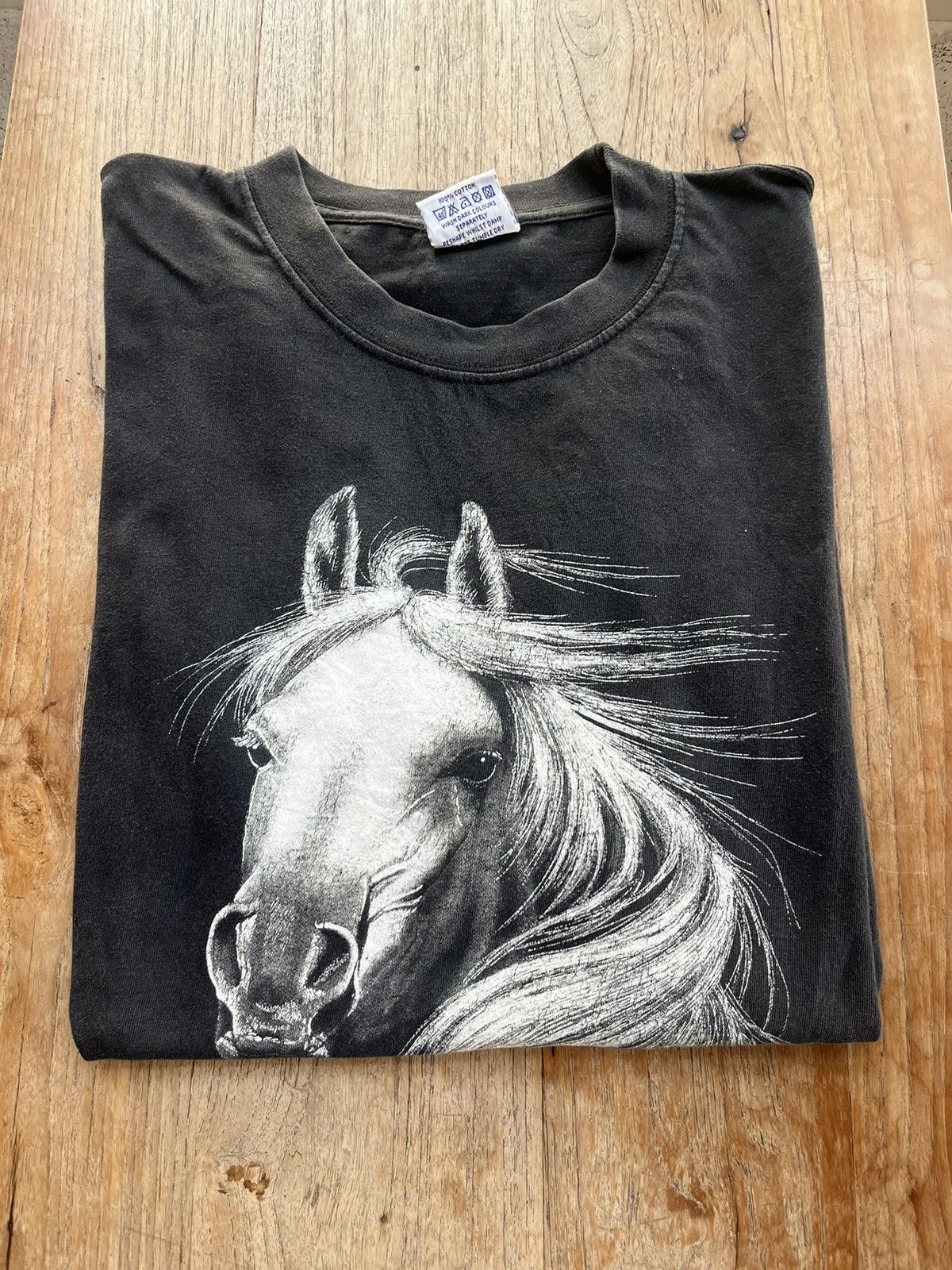Vintage Vintage HORSE (head) Artwork design by zip-it London Tshirt Size US XL / EU 56 / 4 - 1 Thumbnail