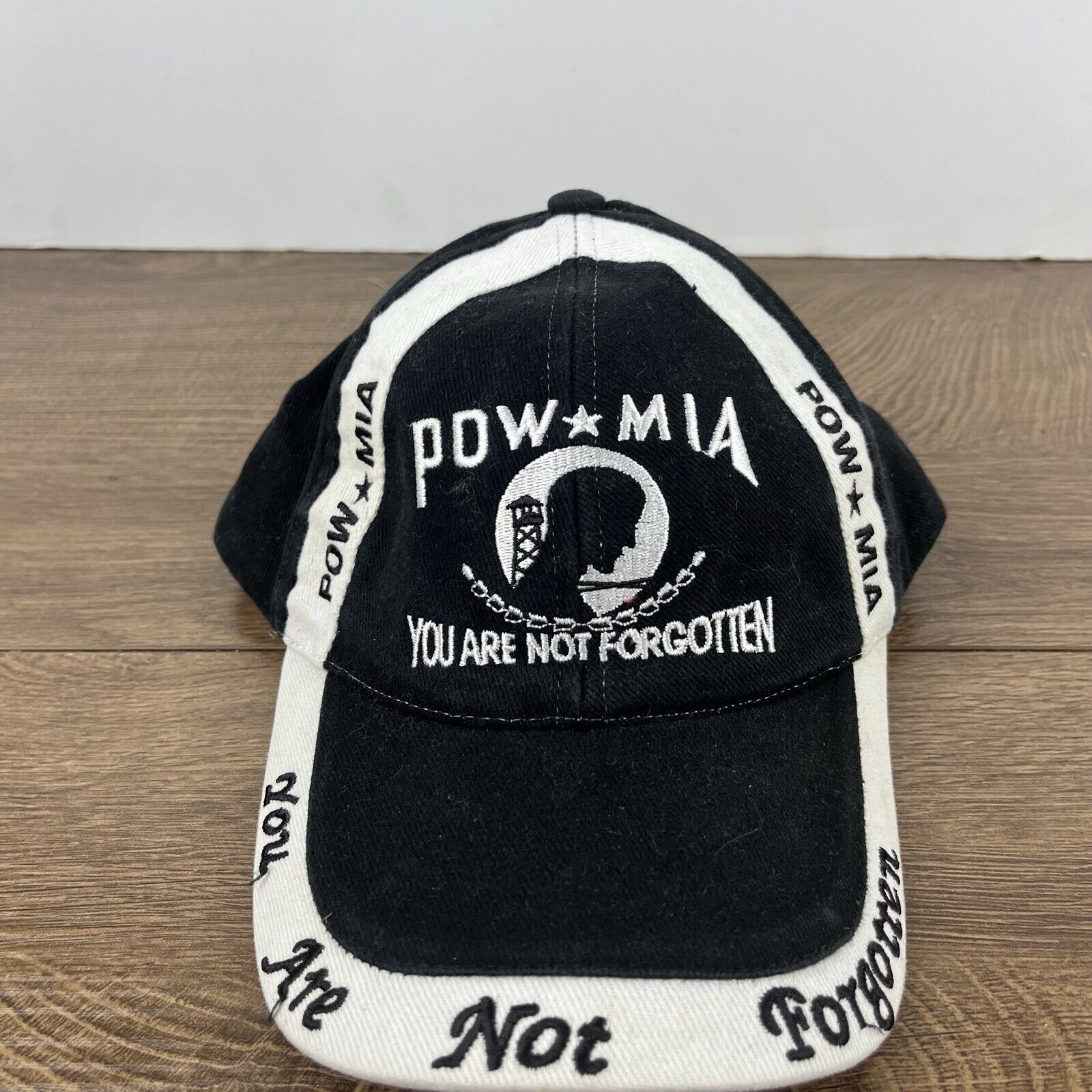 Other Pow Mia Hat You Are Not Forgotten Adjustable Hat Black Hat A Size ONE SIZE - 7 Thumbnail
