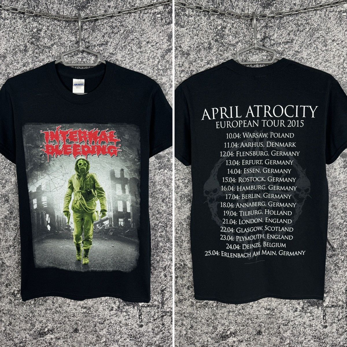 Band Tees Internal Bleeding Tour T-Shirt Death Metal Band Tee Size S Size US S / EU 44-46 / 1 - 1 Thumbnail