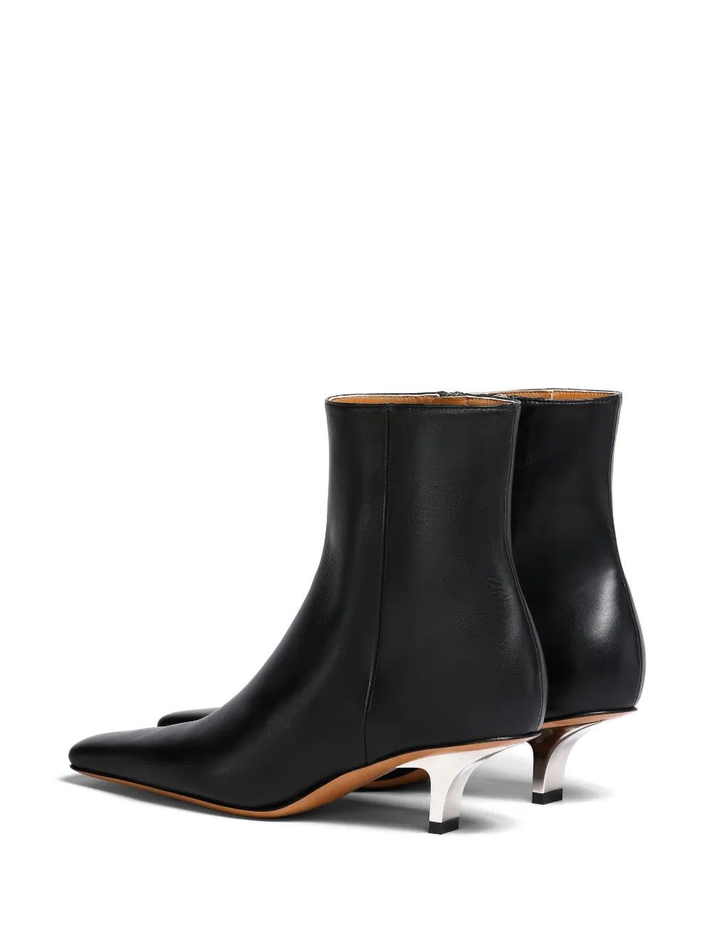 Marni o1y1025 Leather Ankle Boots in Black Size US 8 / IT 38 - 3 Thumbnail