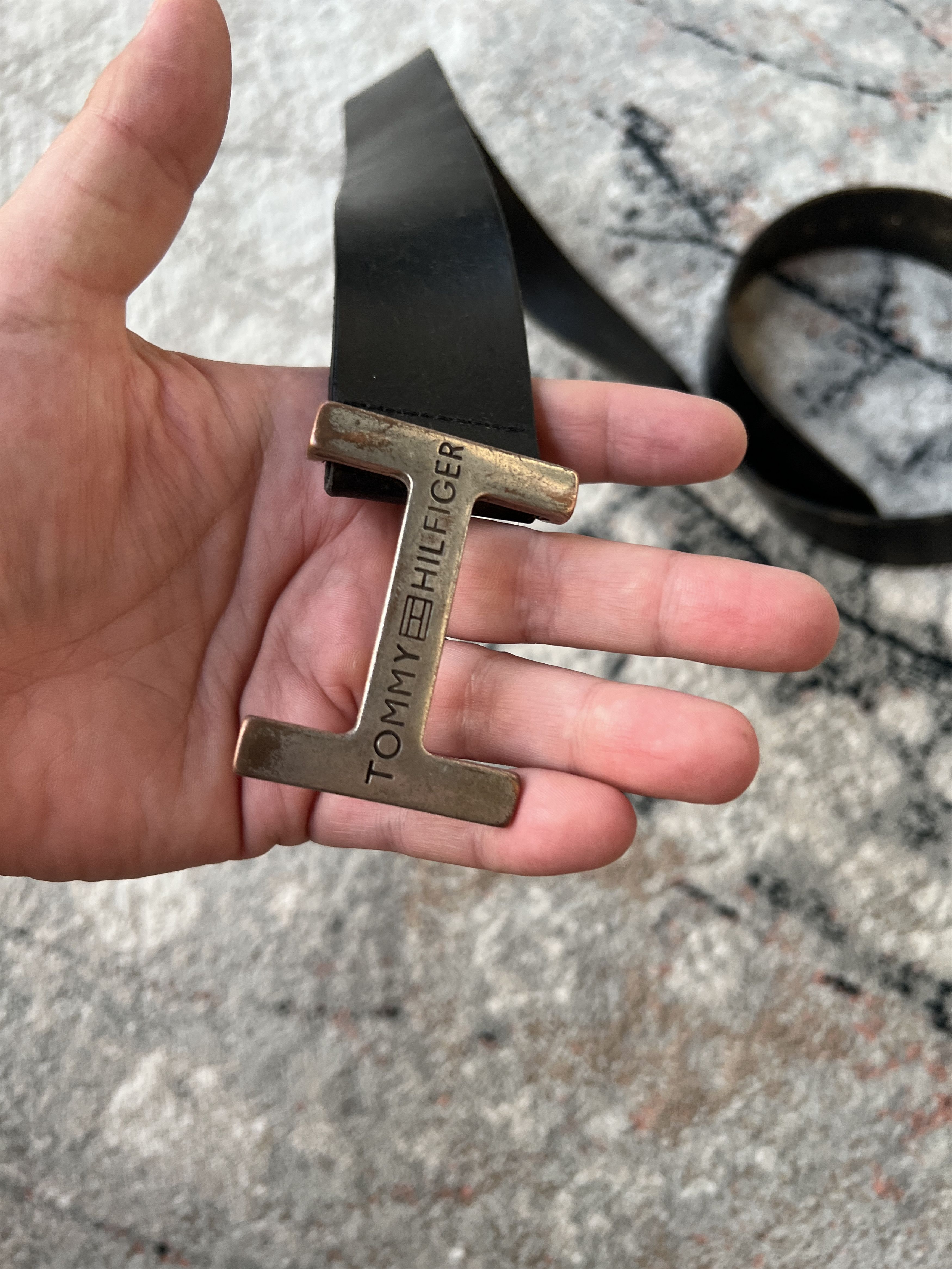 Tommy Hilfiger Tommy Hilfiger Leather Belt Size ONE SIZE - 2 Thumbnail