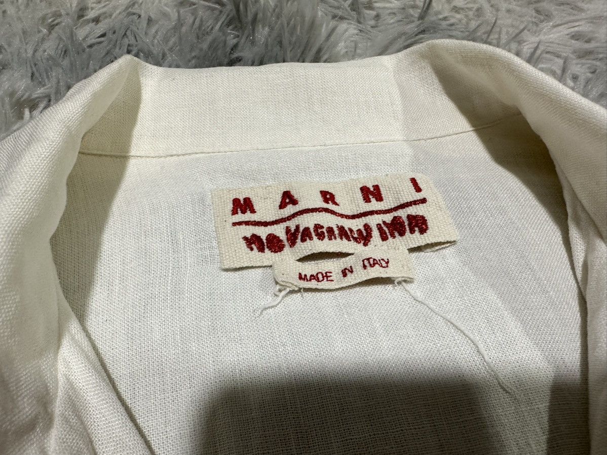Marni × No Vacancy Inn 🔥Marni x No Vacancy Inn Linen Shirt In Limestone Size US XL / EU 56 / 4 - 8 Thumbnail
