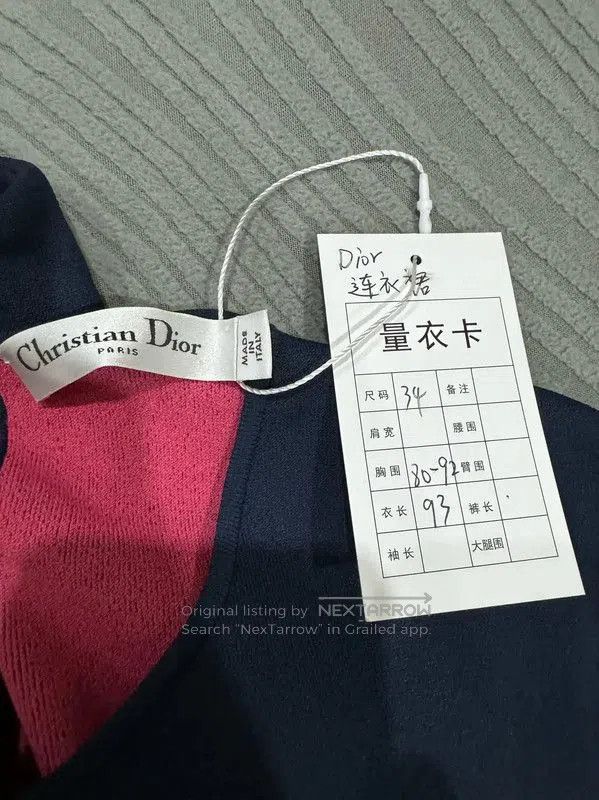 Dior Dior Deep Blue Polyester Women's Dress . Size S / US 4 / IT 40 - 4 Thumbnail