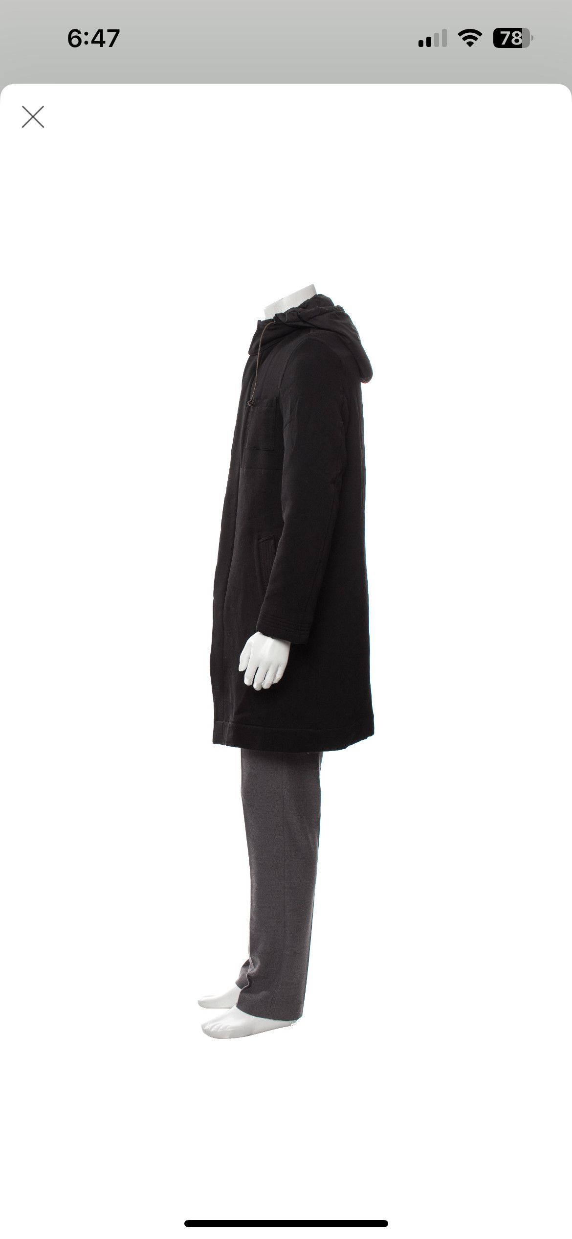 John Varvatos John Varvatos - Wool Hooded Coat Size US M / EU 48-50 / 2 - 3 Thumbnail