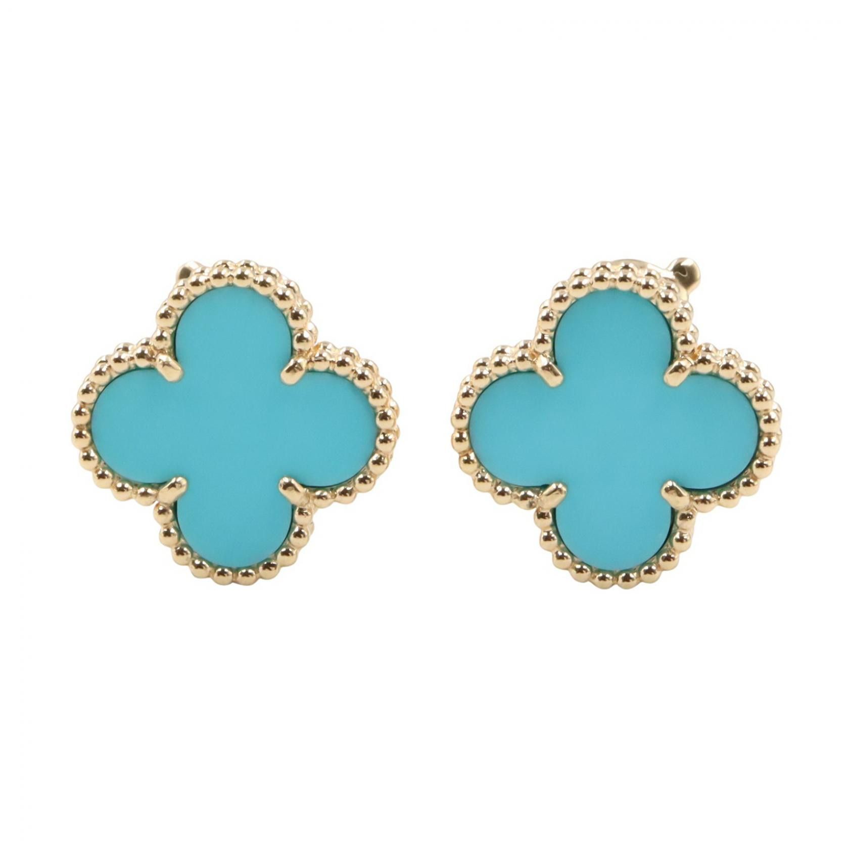 Van Cleef & Arpels Van Cleef & Arpels Van Cleef & Arpels Vintage Alhambra Au750 Earrings Precious Metal Earrings DUTY FREE for USA Size ONE SIZE - 1 Thumbnail
