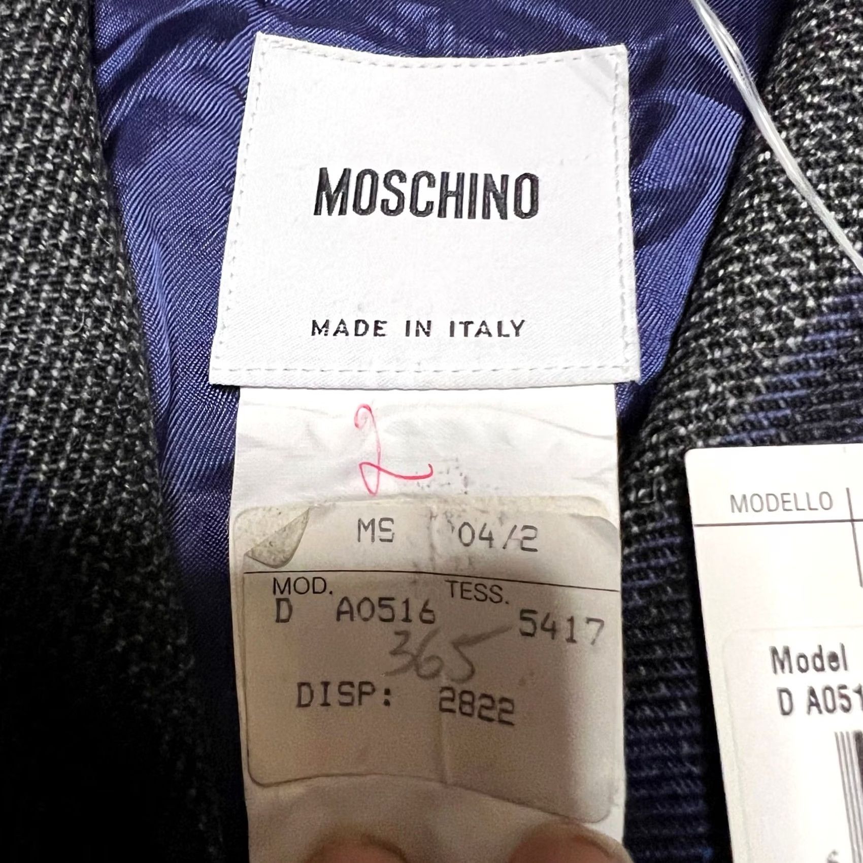Moschino Moschino Plaid Blazer Womens 10 Jacket Cropped Snap Wool Punk Blue US 42 Italy Wool Blazer Womens Size L / US 10 / IT 46 - 4 Thumbnail
