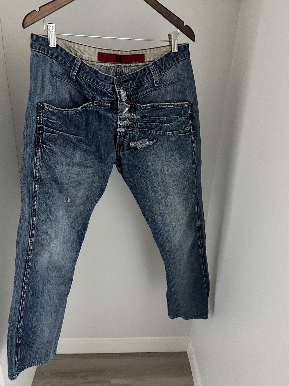 Marithe + Francois Girbaud 🔥 Vintage Marithe Francois Girbaud Blue Jeans Size US 33 - 1 Thumbnail