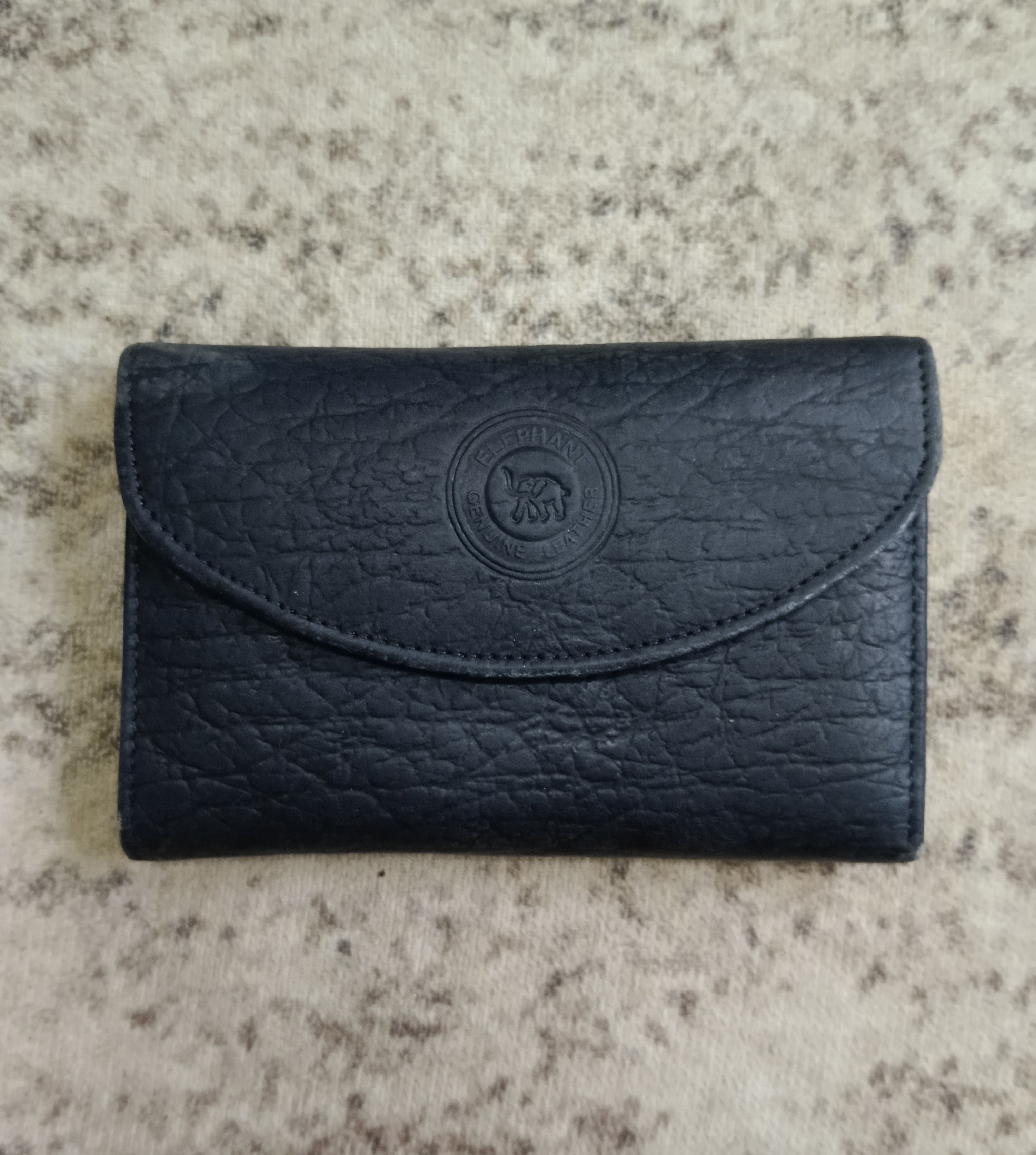 Genuine Leather × Leather RARE🔥OG ELEPHANT LEATHER UNISEX WALLET Size ONE SIZE - 2 Thumbnail
