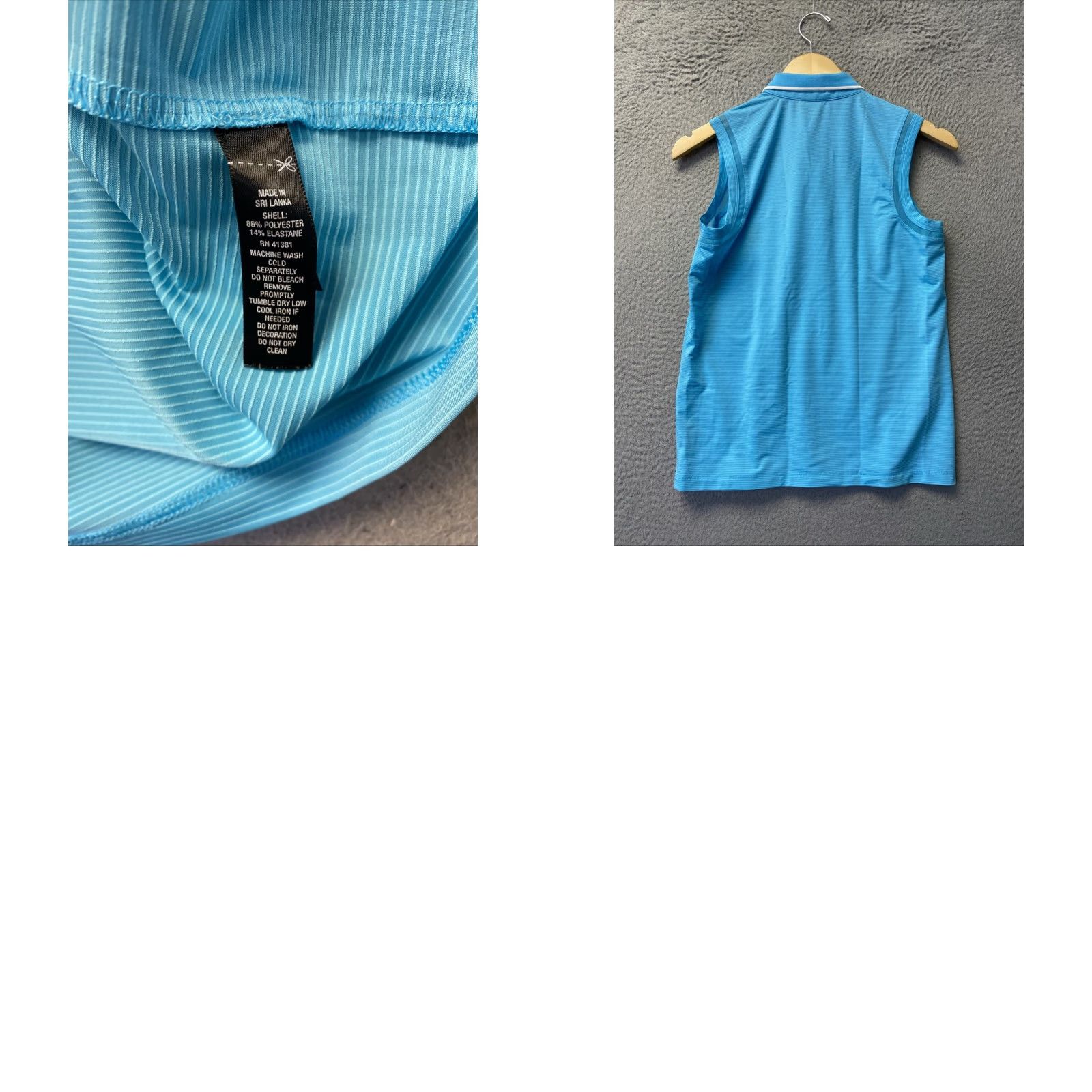 RLX Ralph Lauren VINTAGE RLX RALPH LAUREN Women's Sleeveless Golf Polo S Turquoise /165-12 Size ONE SIZE - 8 Thumbnail