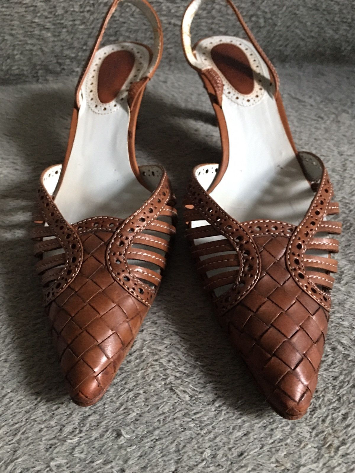 Bottega Veneta Bottega Veneta Brown Leather Kitten Heels EU 38 Size US 8 / IT 38 - 6 Thumbnail