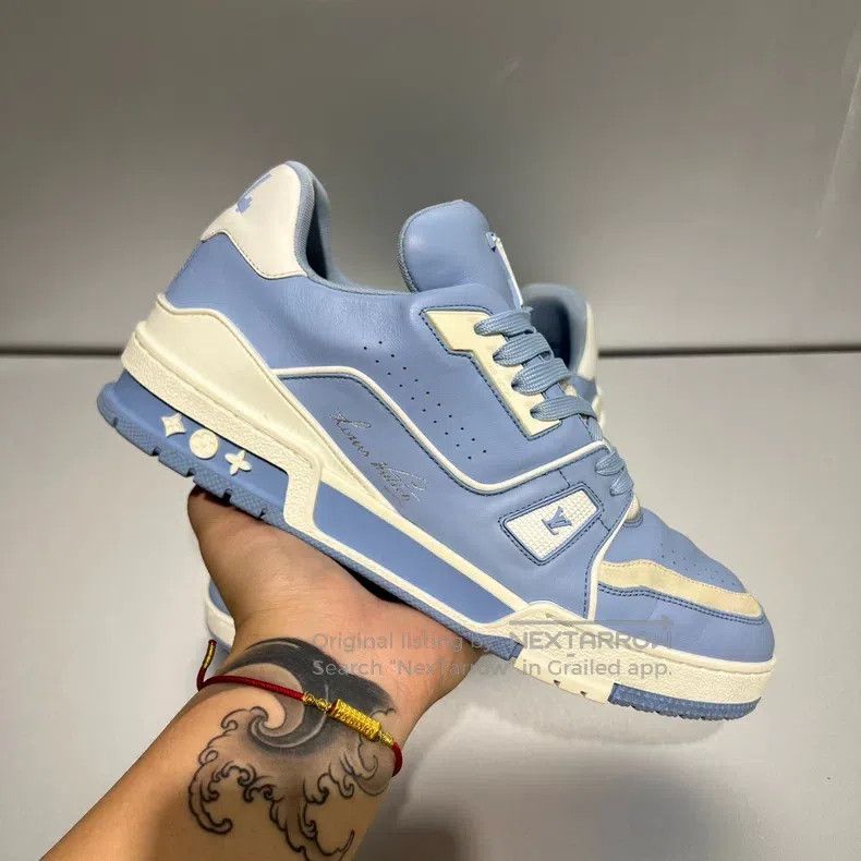 Louis Vuitton Louis Vuitton Trainer Sky Blue Board Shoes Size US 8.5 / EU 41-42 - 9 Thumbnail