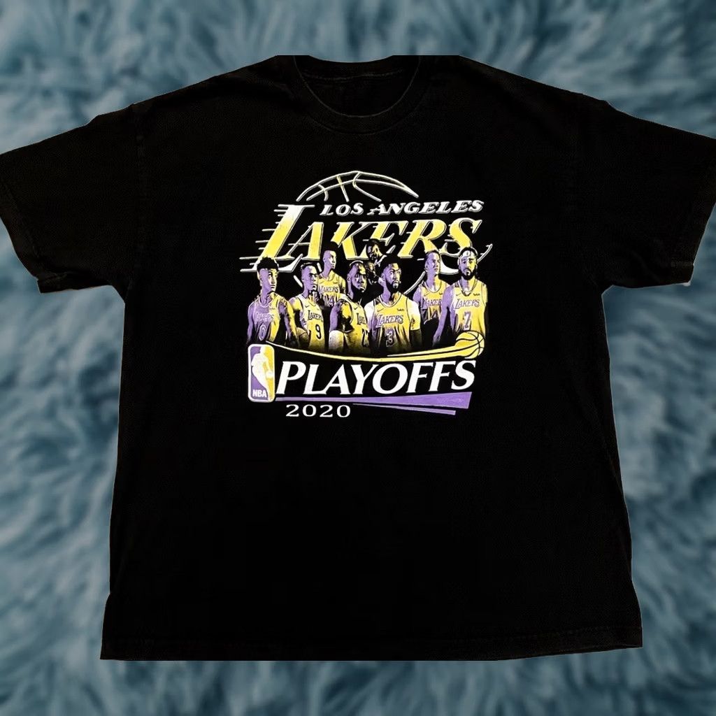 NBA 2020 LA Lakers NBA Playoffs Faded Shirt XL Basketball Kobe Shaq Champion Vtg Y2K Size US XL / EU 56 / 4 - 1 Thumbnail