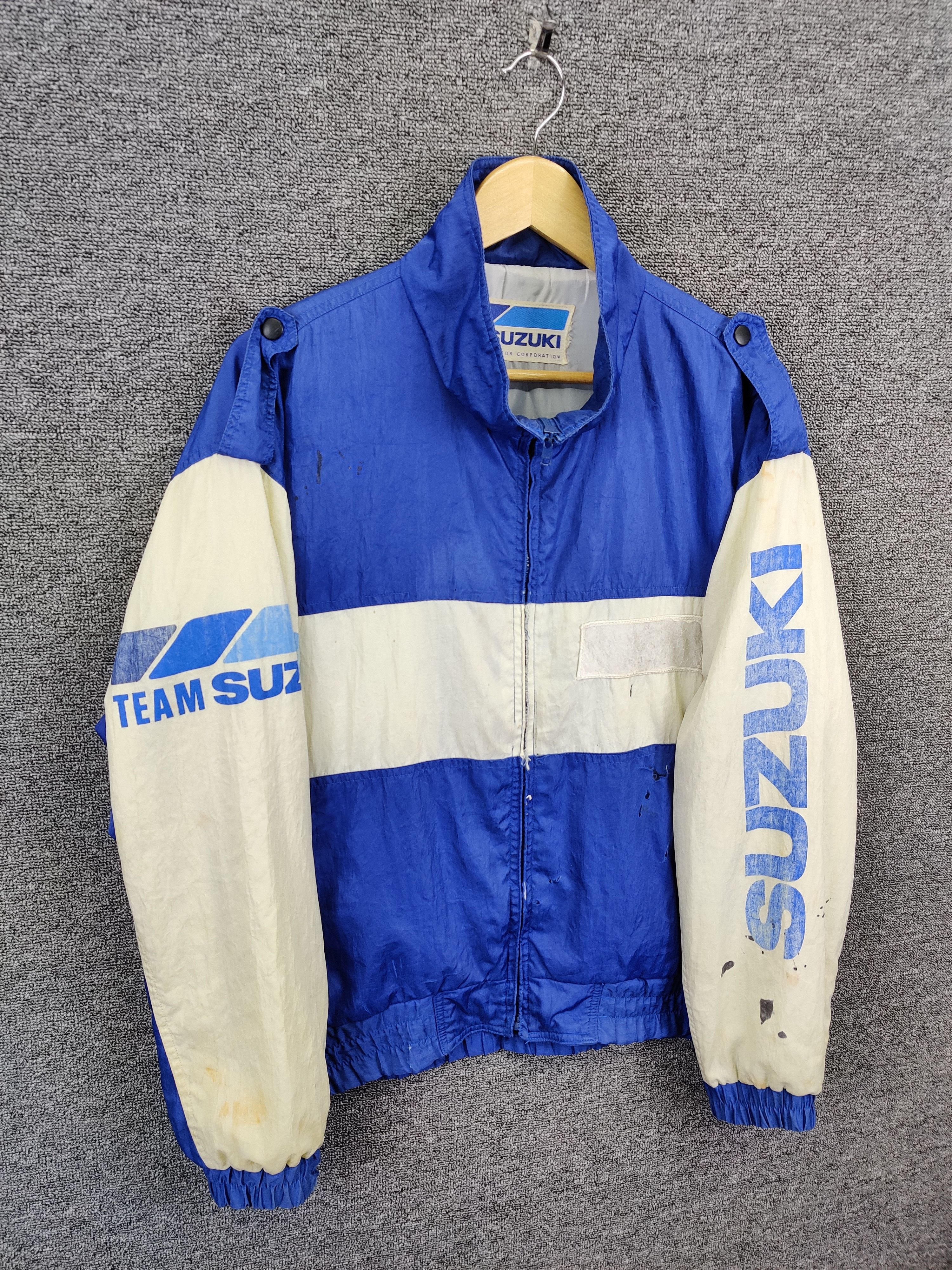 Vintage Vintage 90s Team Suzuki Racing Motorsports Jacket Size US L / EU 52-54 / 3 - 7 Thumbnail