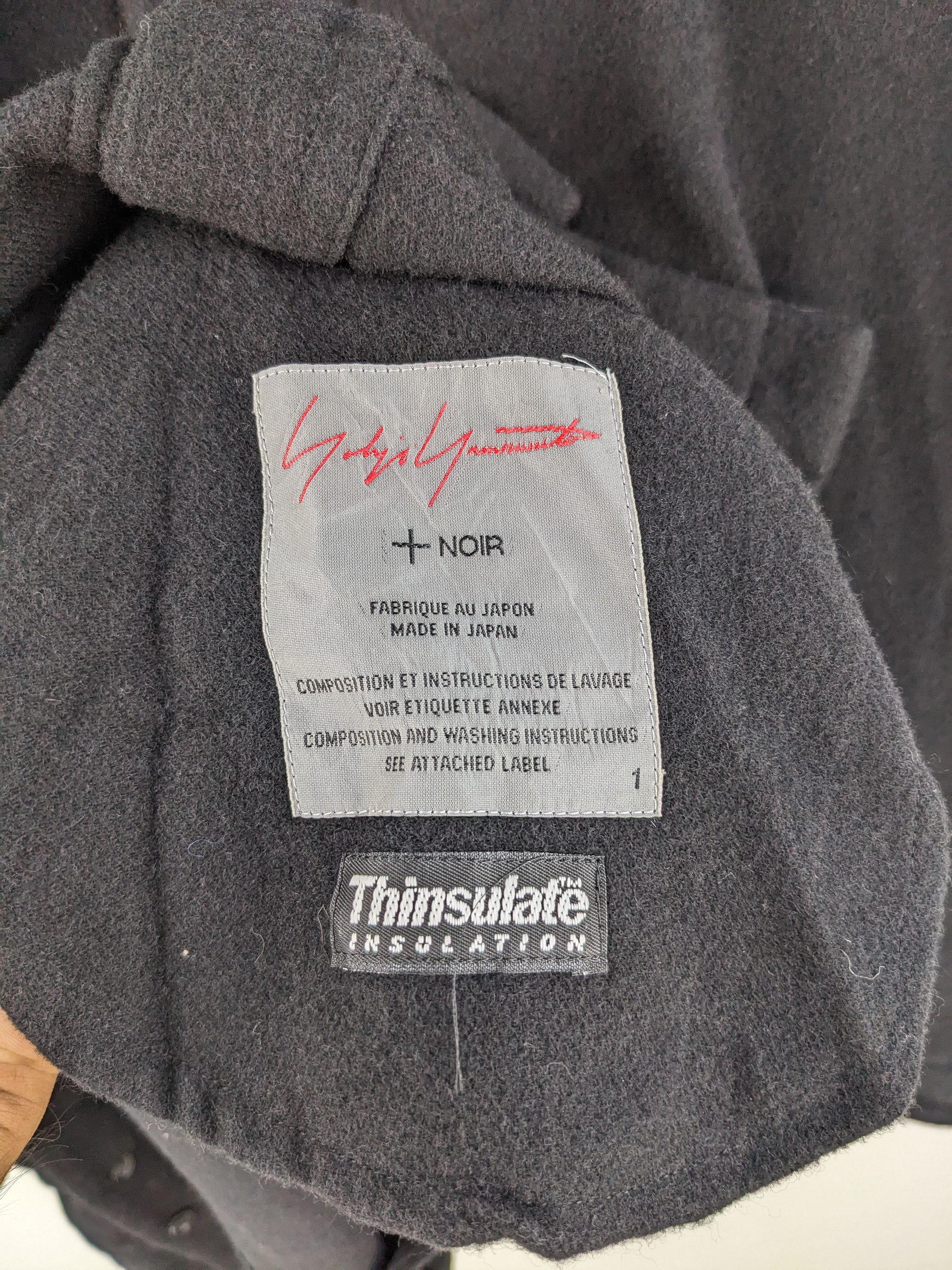Japanese Brand × Y's × Yohji Yamamoto Vintage Yohji Yamamoto Noir Double Layer Wool Coat Size US M / EU 48-50 / 2 - 3 Thumbnail