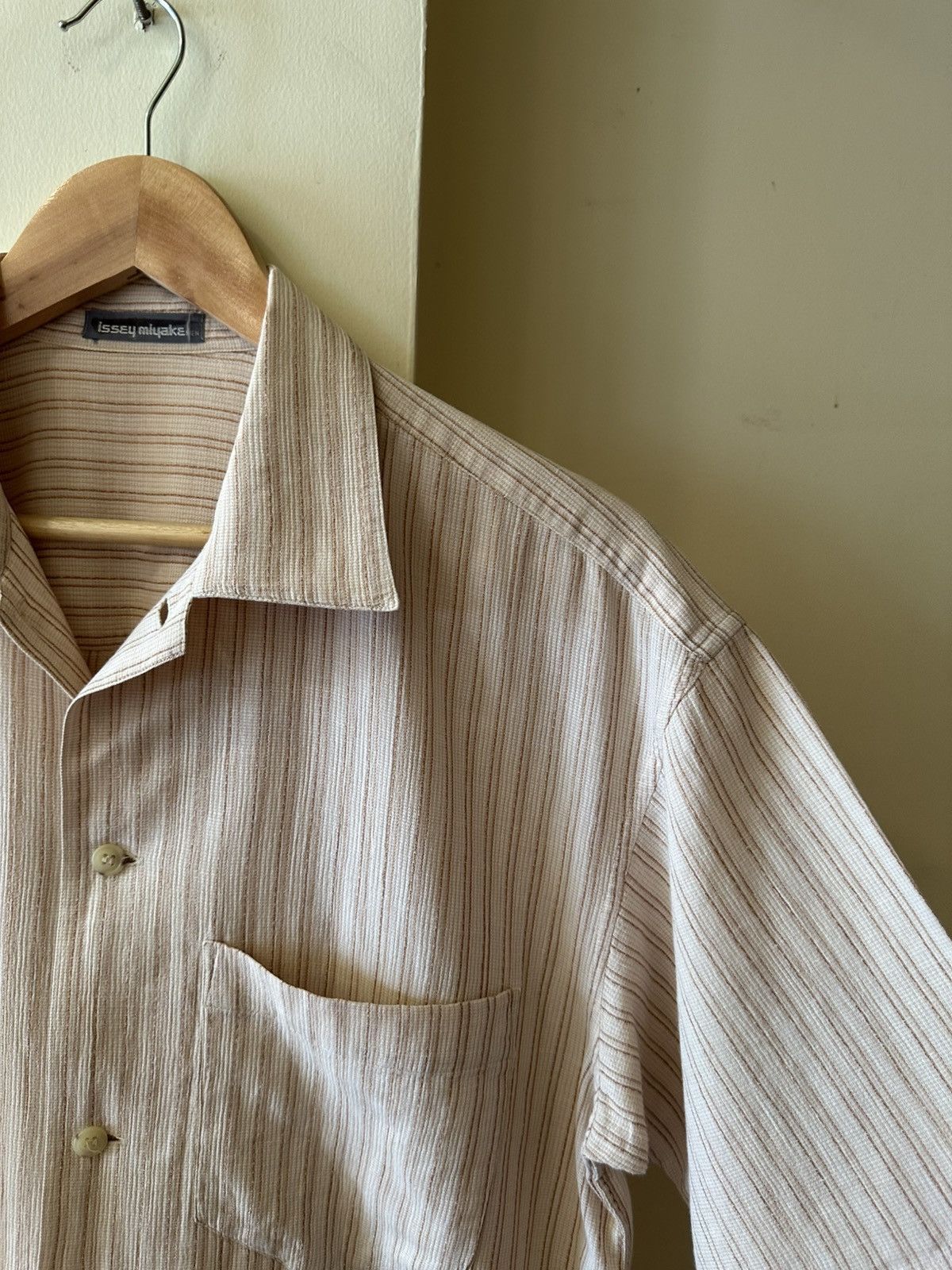 Issey Miyake Issey Miyake Men 80s Brush Label Button Up Size US M / EU 48-50 / 2 - 4 Thumbnail