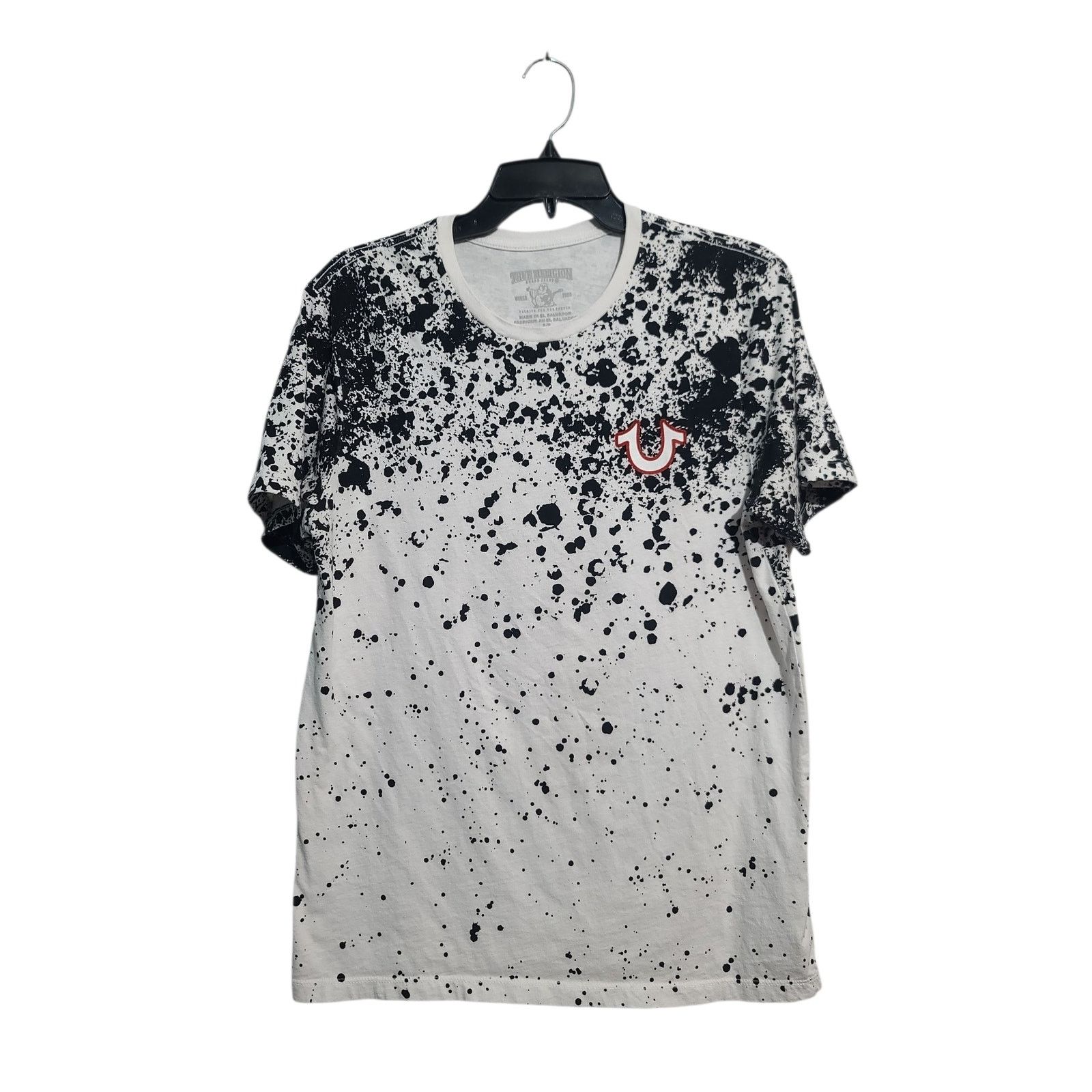True Religion True Religion White Black Buddha Paint Splatter T-Shirt Size US S / EU 44-46 / 1 - 1 Thumbnail