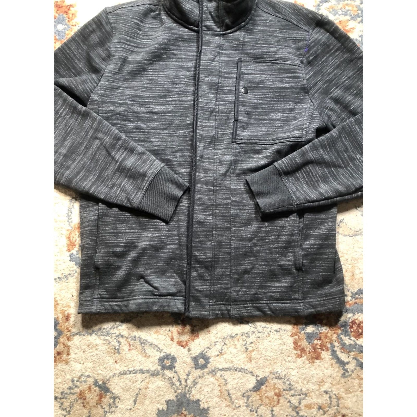Banana Republic Banana Republic Jacket Mens L Gray Mock Neck Full Zip Knit Casual Sweater Size US L / EU 52-54 / 3 - 5 Thumbnail
