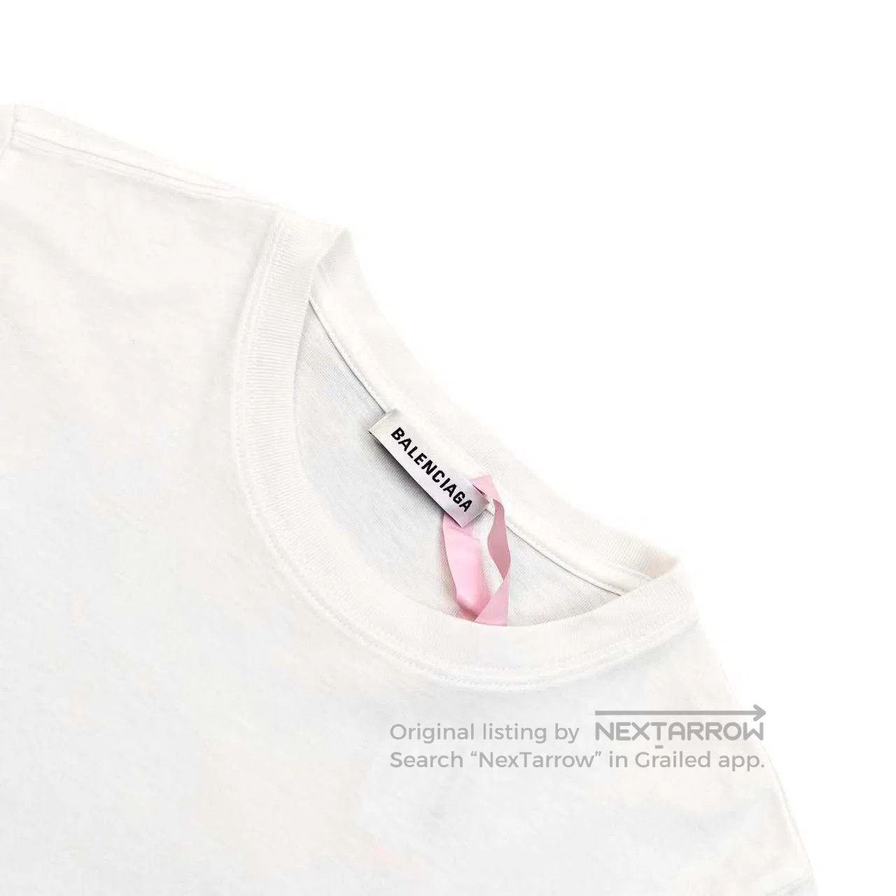 Balenciaga Balenciaga Letter logo crew neck short sleeves| Size M / US 6-8 / IT 42-44 - 3 Thumbnail